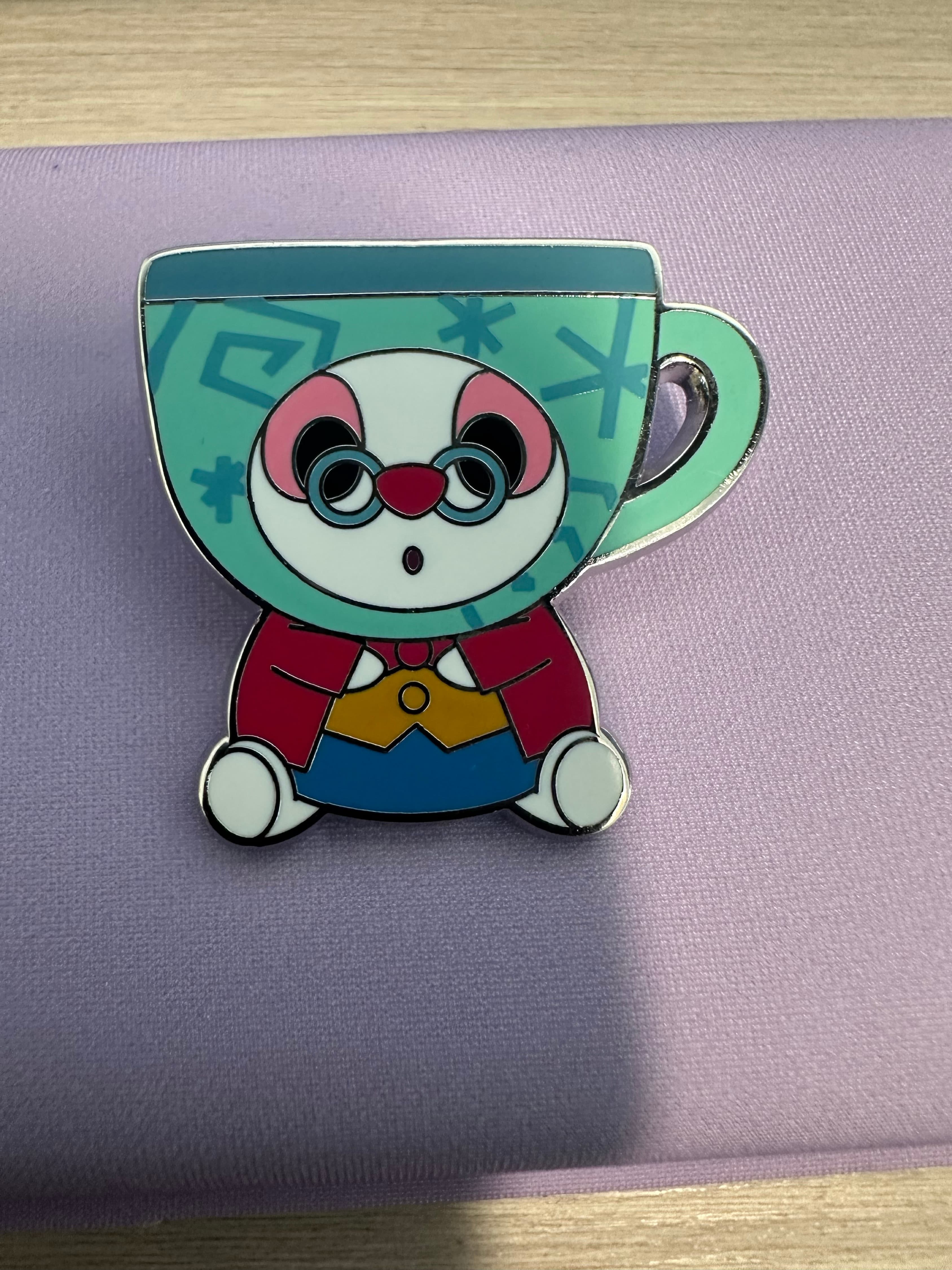 White Rabbit with Teal Cup Hat front