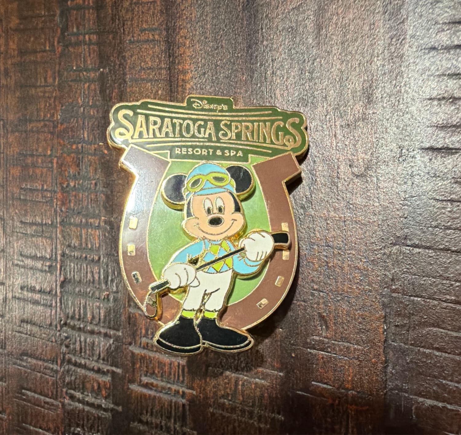Mickey Mouse Jockey Saratoga Springs Resort & Spa Pin front
