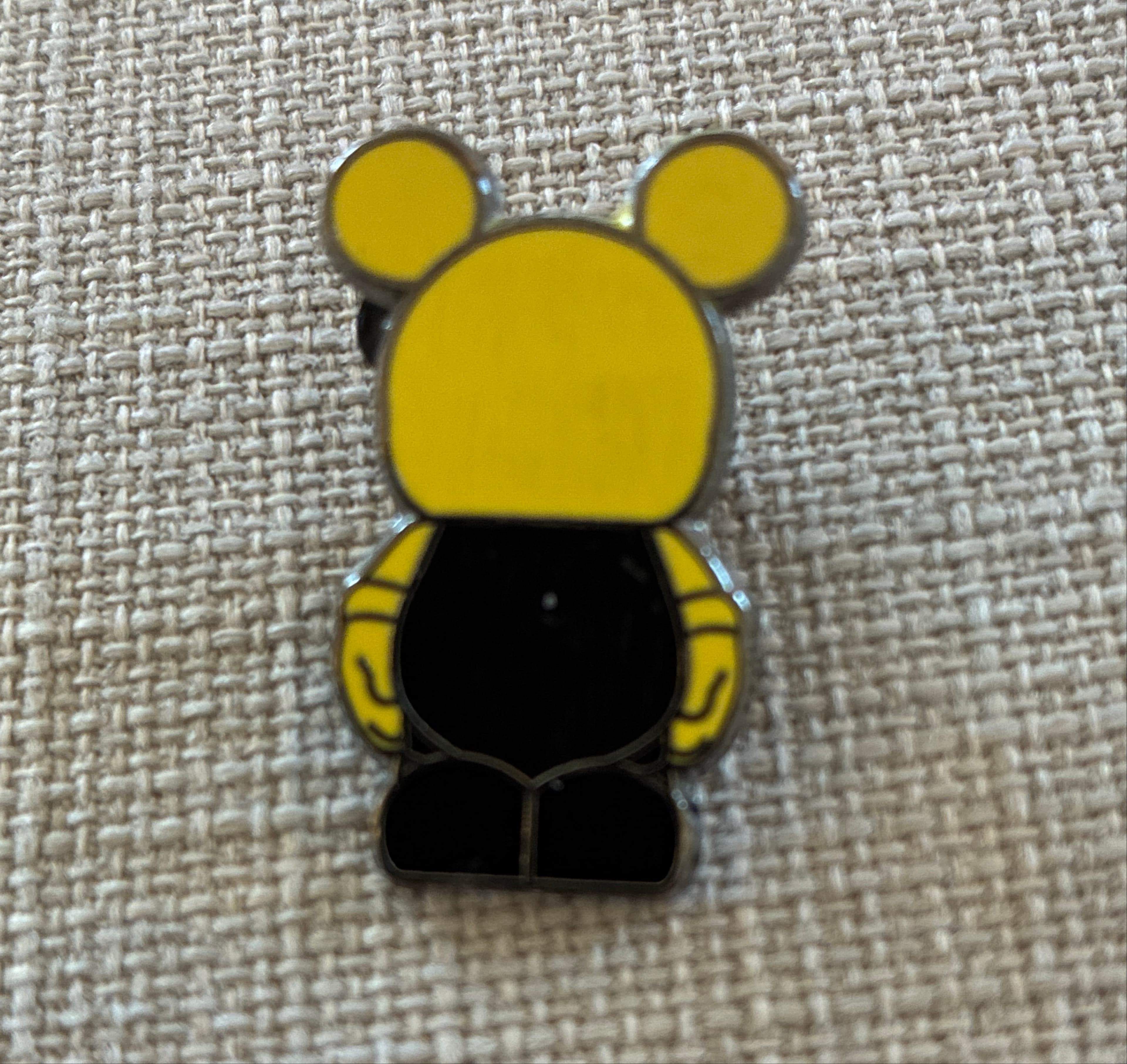 Mickey Mouse Vinylmation Jr. - Yellow Black front