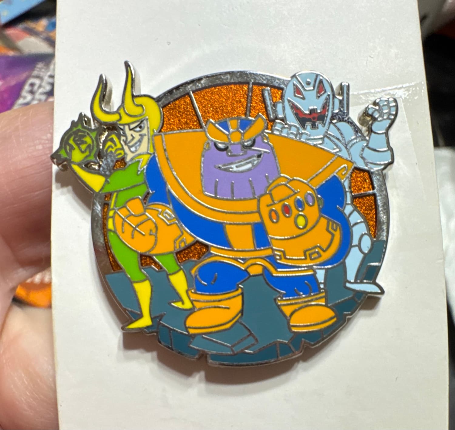Thanos, Ultron & Loki - Marvel Chibi Family Cluster Series Pin front