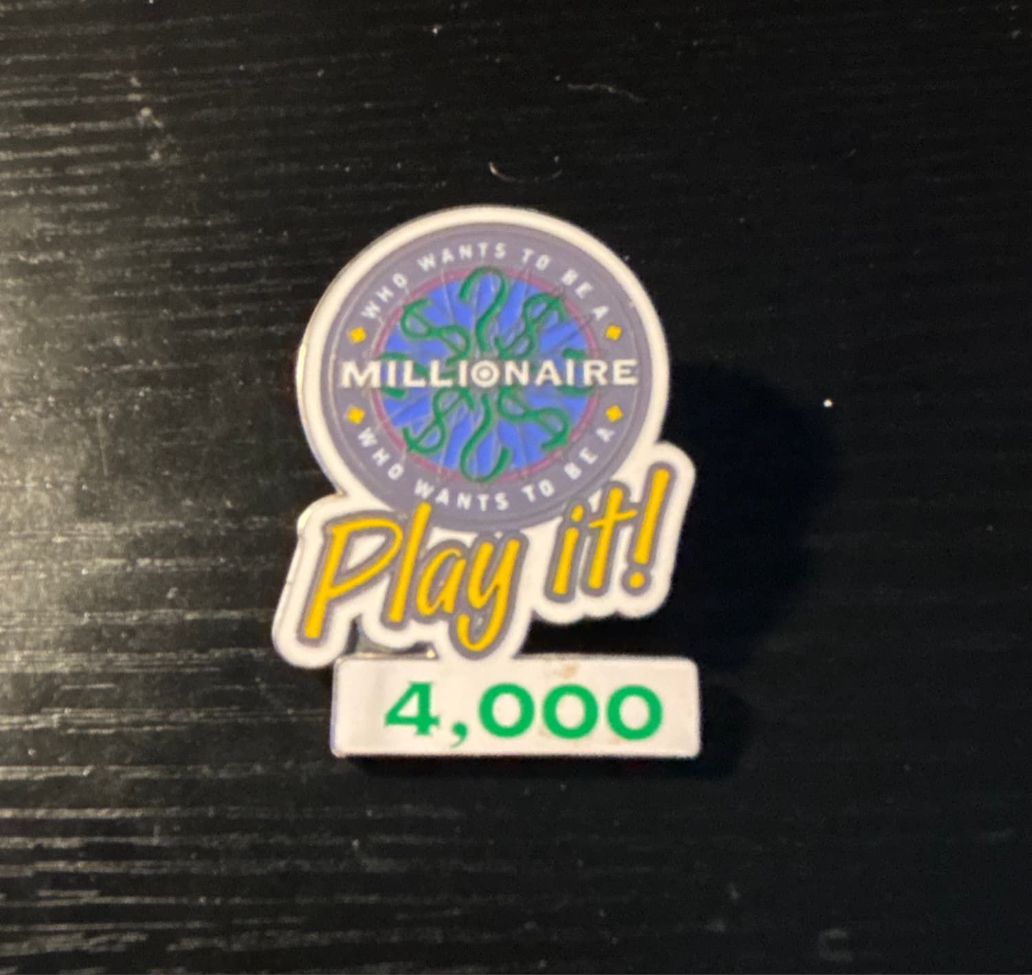 Who Wants to Be a Millionaire: Play it! 4000 Points Pin front