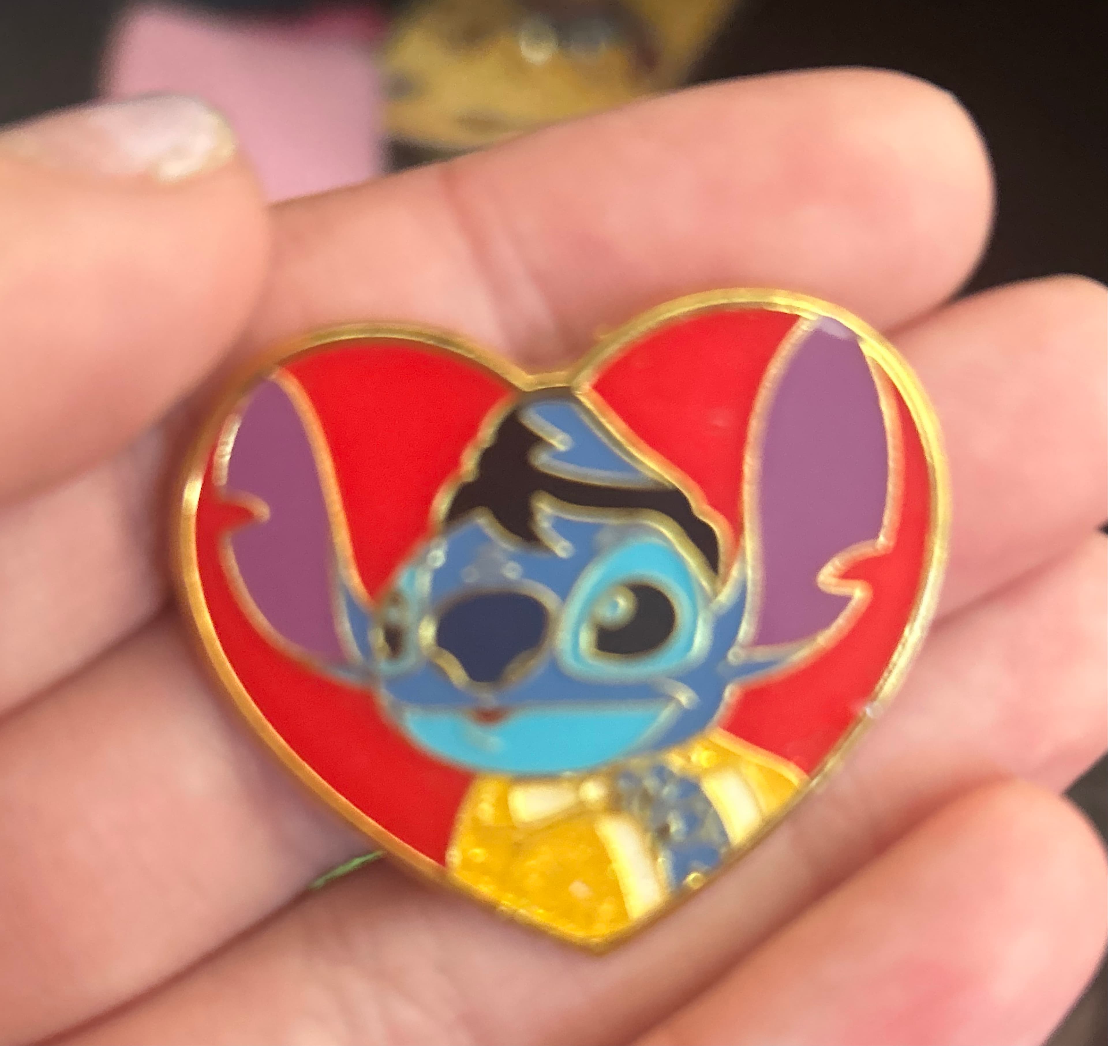 The Elvis stitch heart front