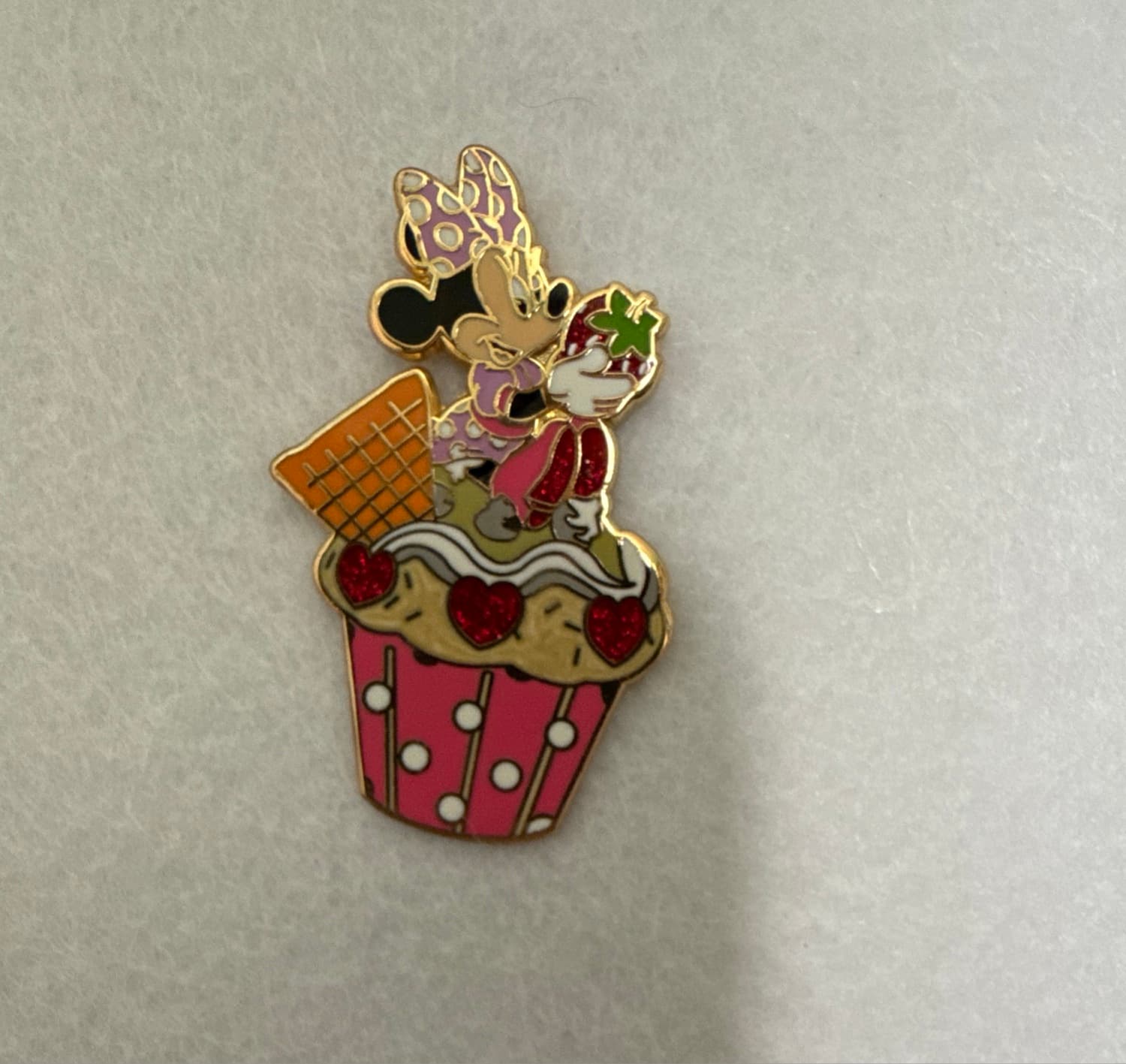 Minnie Mouse Strawberry Cupcake front