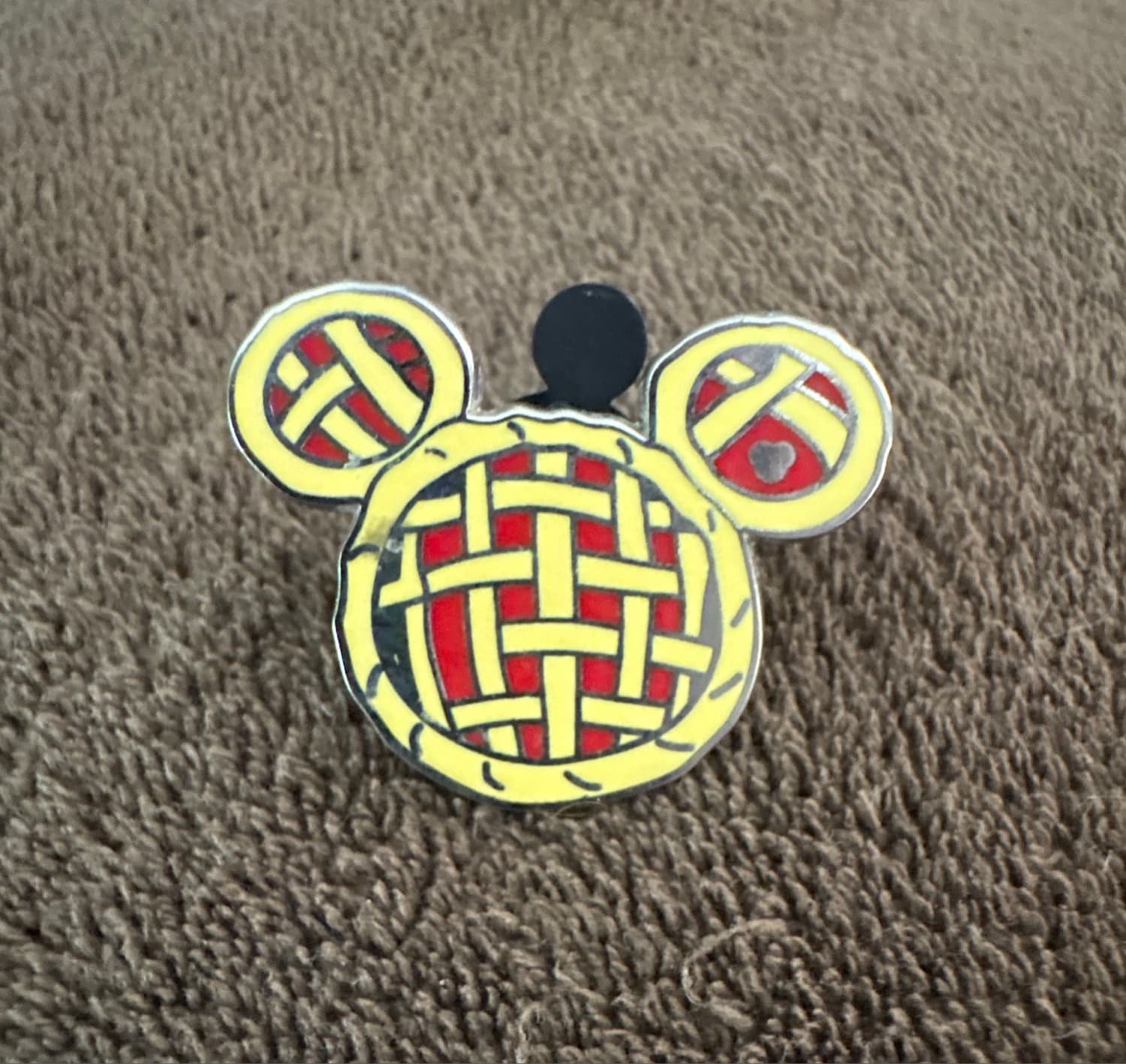 Cherry Pie Mickey's Fun Food Icons Hidden Mickey Pin front
