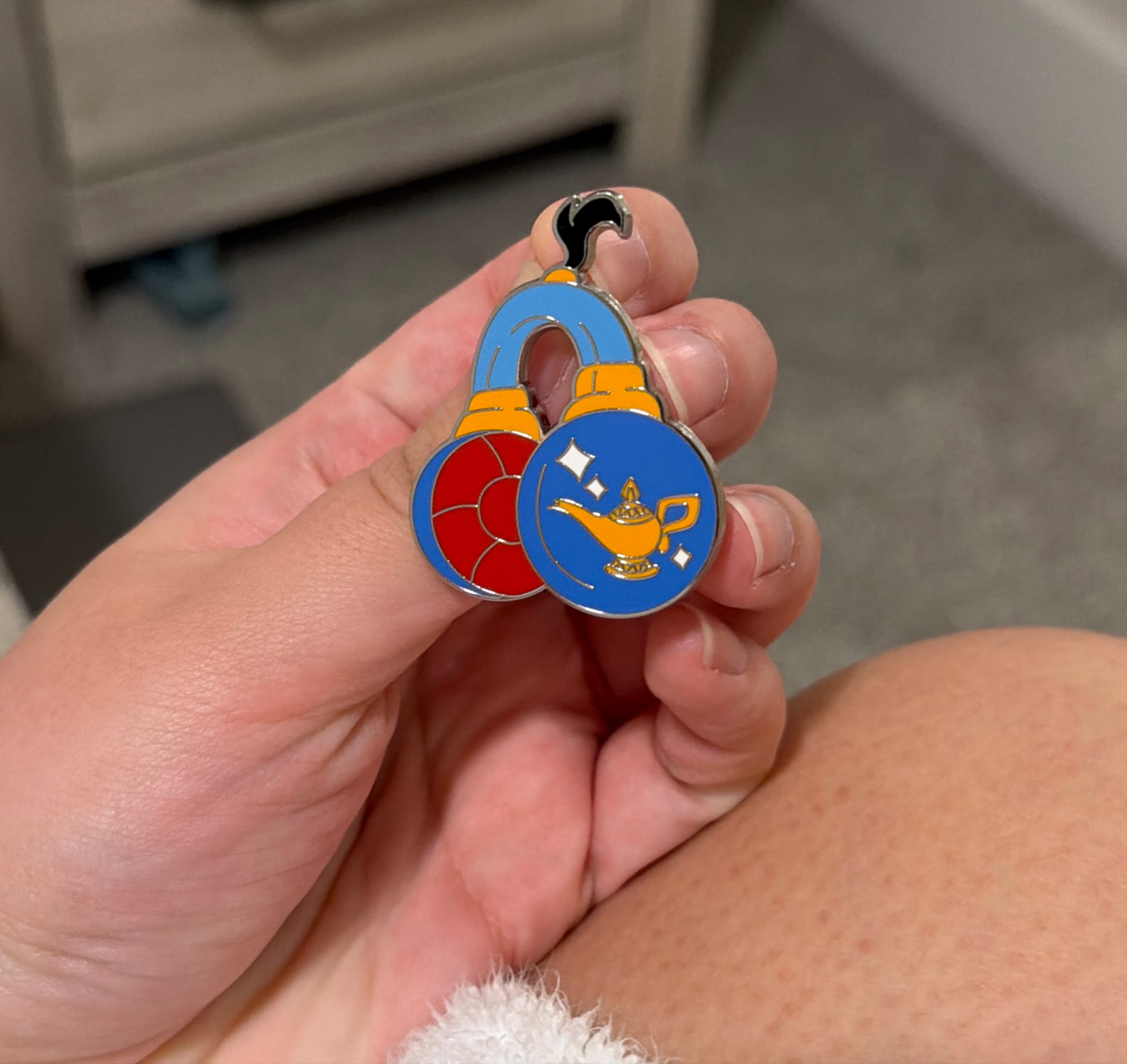 Aladdin Genie Headphones Magical Mystery Series 30 Trading Pin front