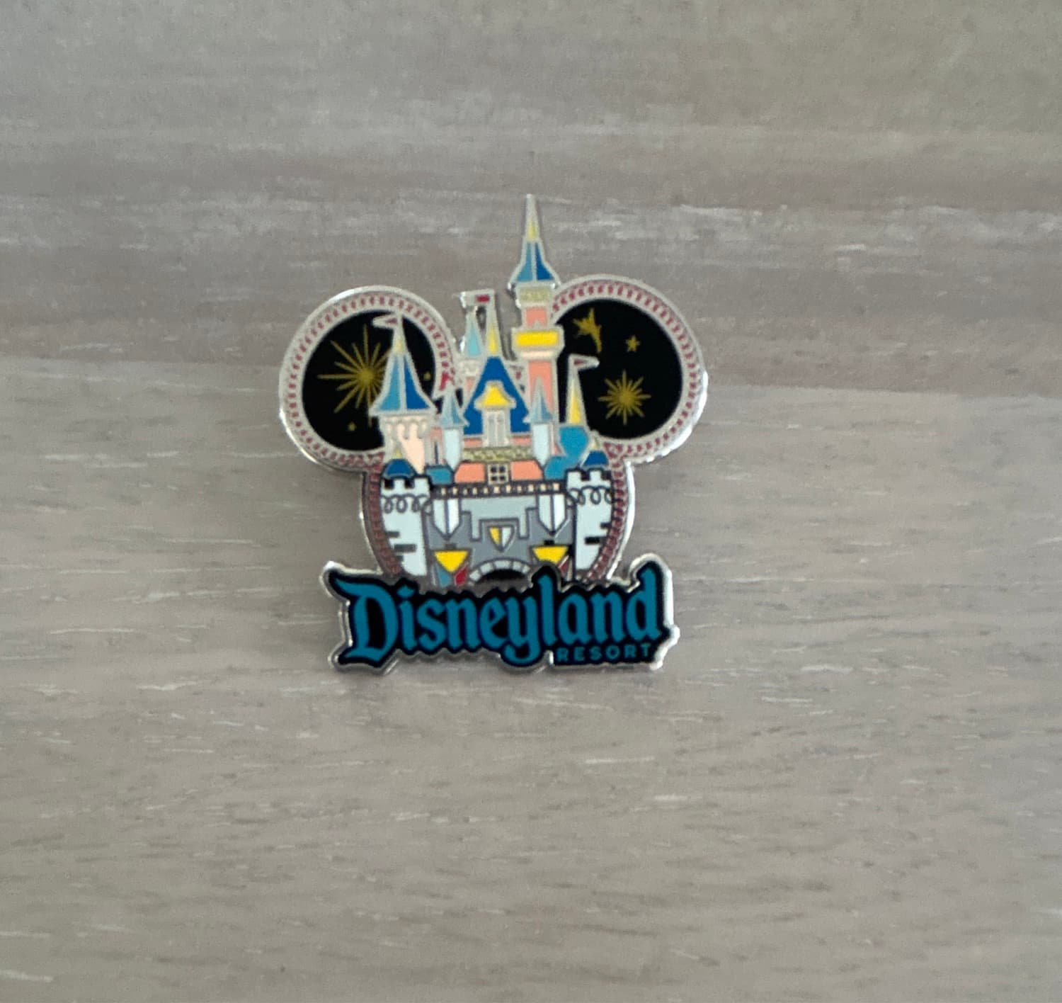 Disneyland Mickey Ears Castle Pin front