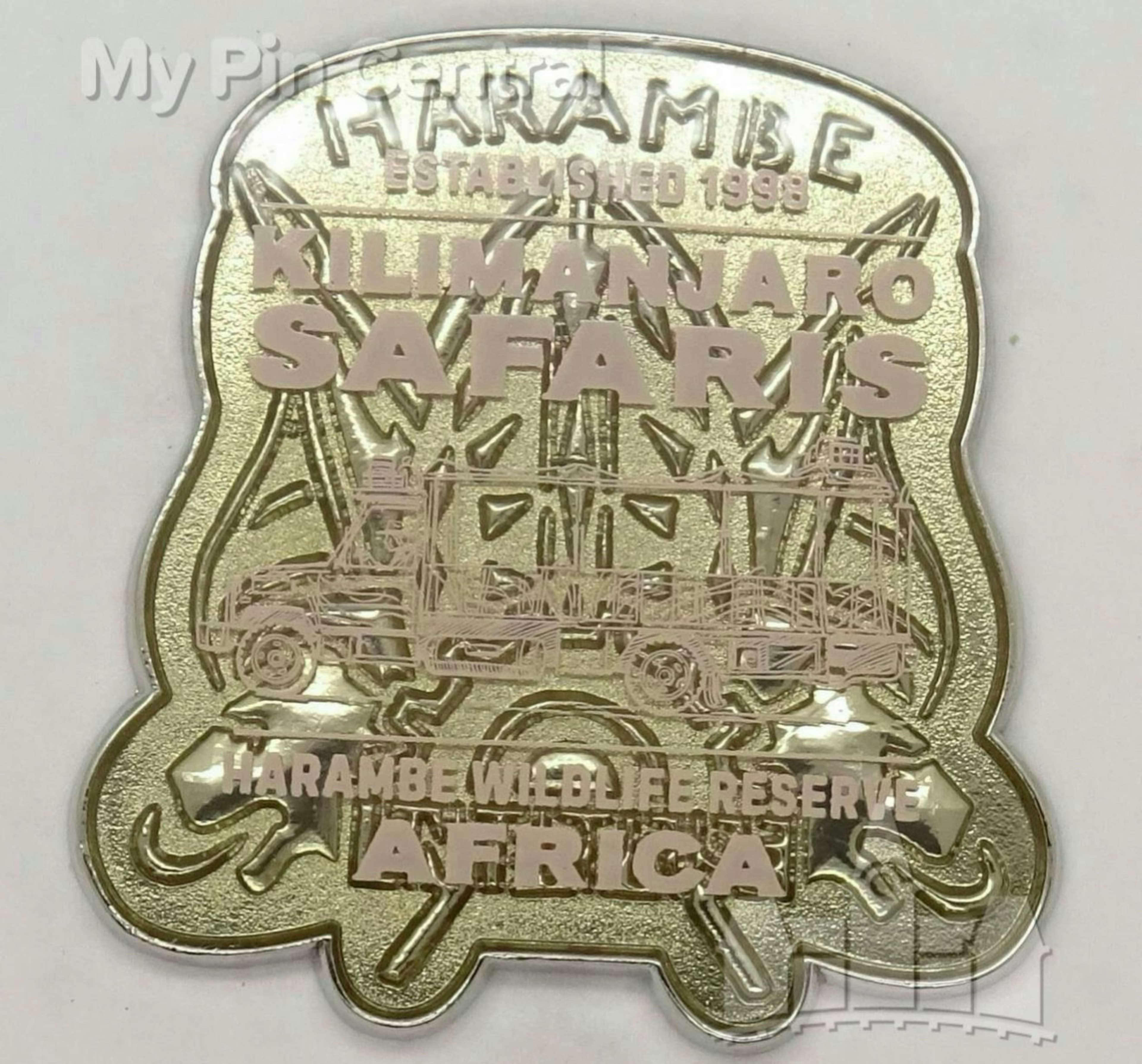 Kilimanjaro Safaris Harambe Wildlife Reserve Safari Truck Pin front
