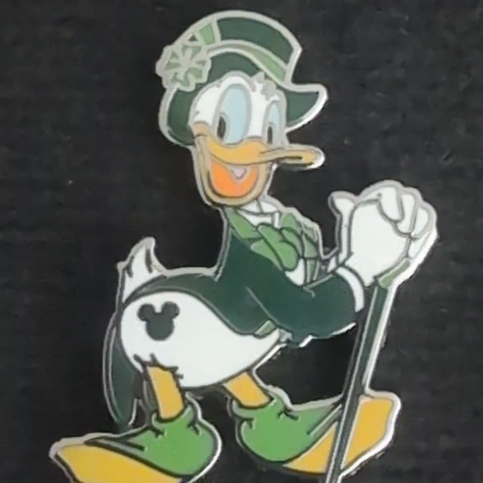 Donald Duck St. Patrick's Day Seasons 2025 Hidden Disney Wave A Pin front