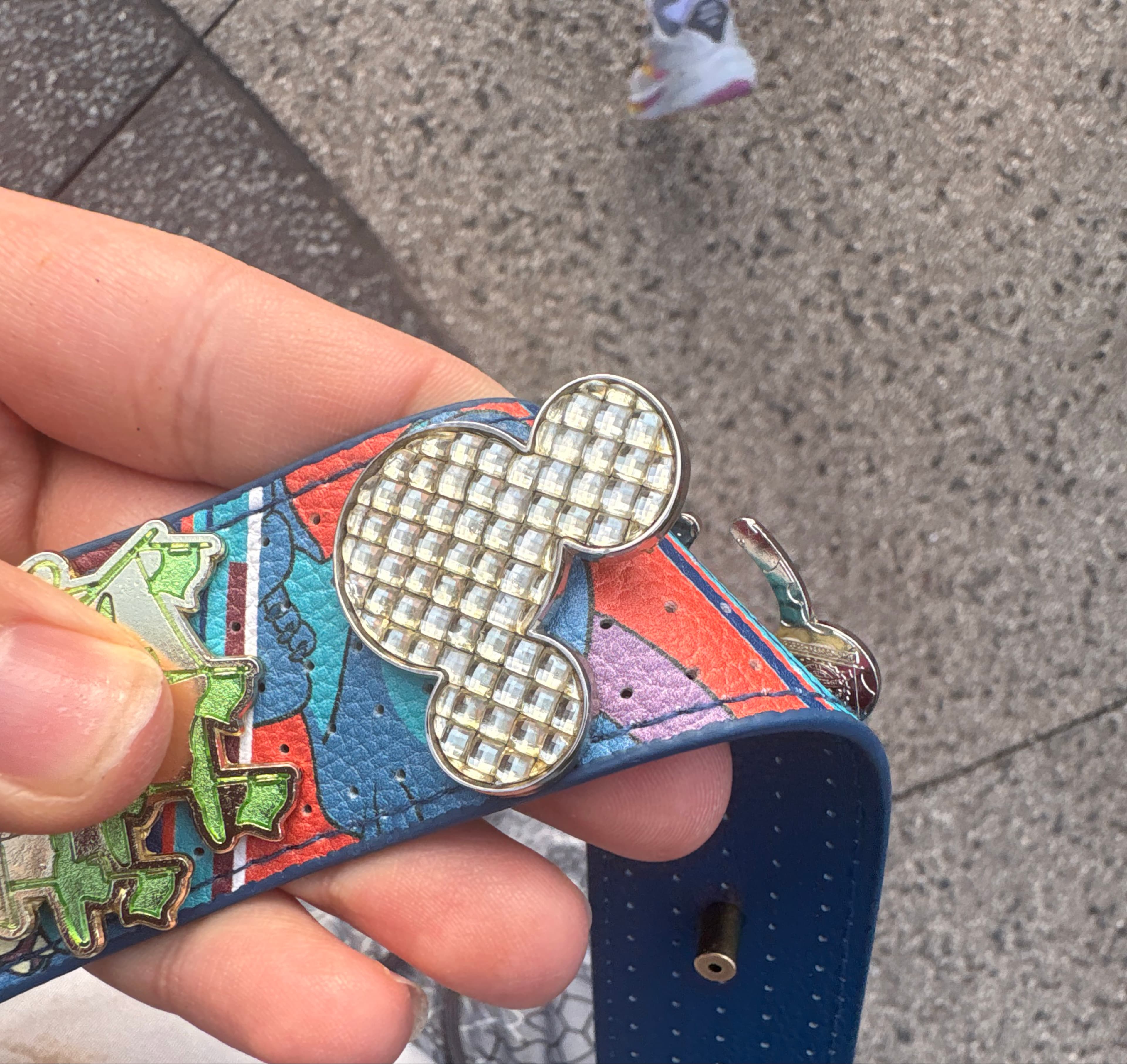 Diamond Mickey Mouse Ear Logo Pin front