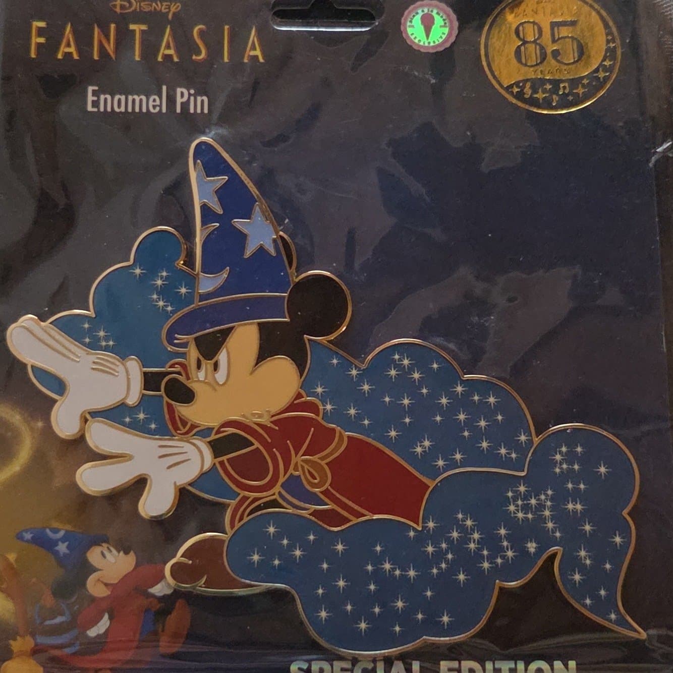 PALM Disney Fantasia Sorcerer Mickey 5” Jumbo Pin front
