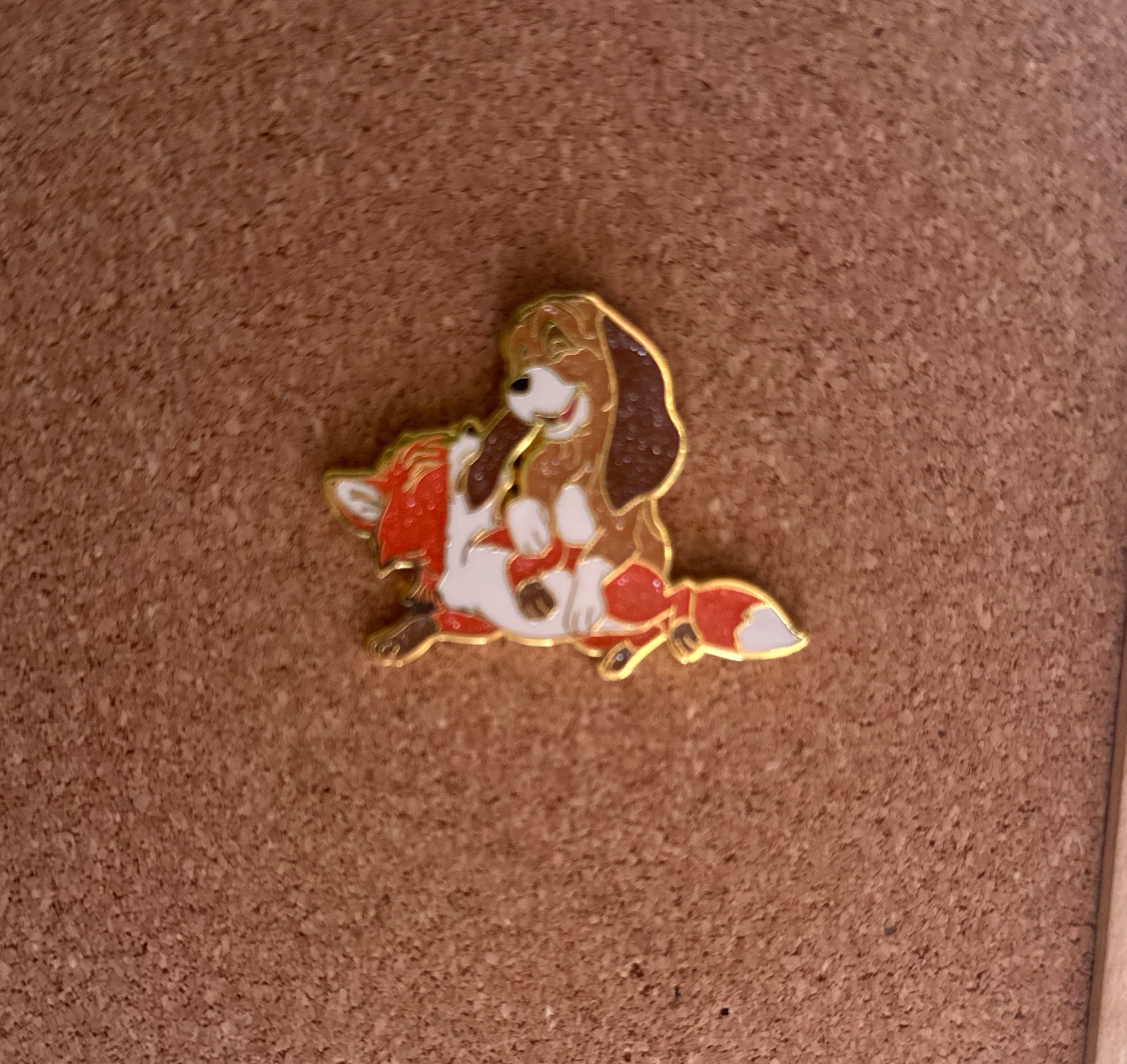 Tod and Copper Playing - The Fox and the Hound Loungefly Glitter Chase front