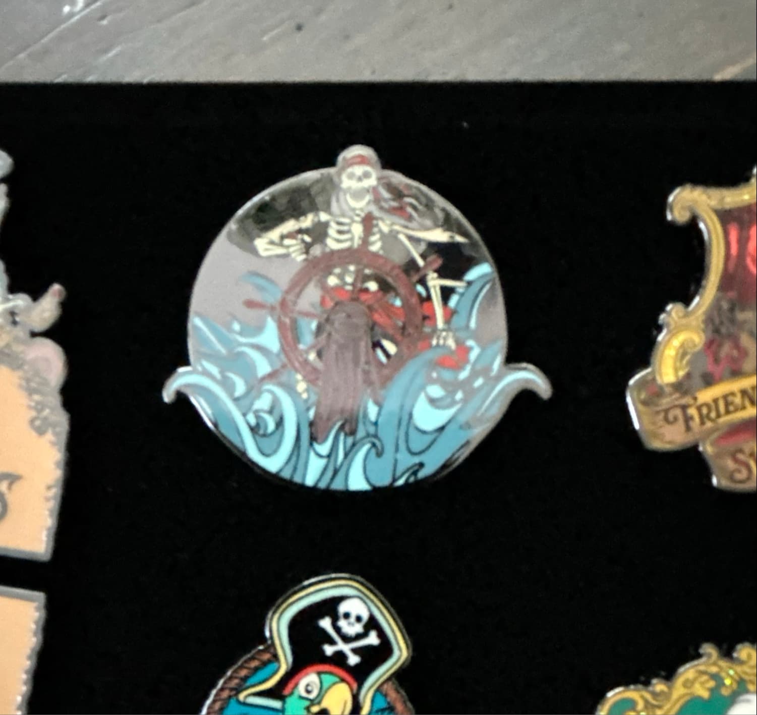 Skeleton with Ship Wheel front