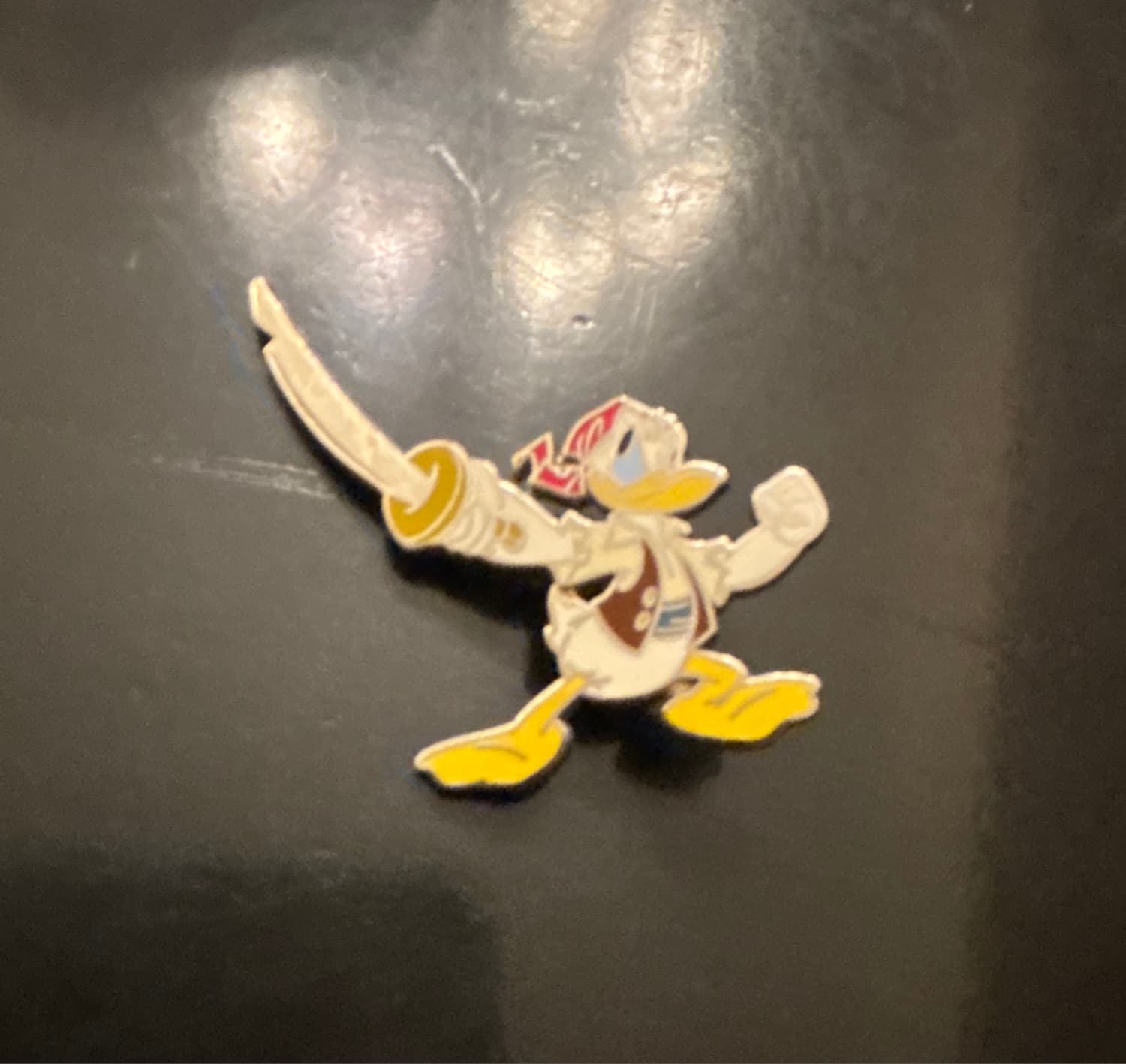 2019 Disney Pirates of the Caribbean Pirate Donald with Sword Starter Pin front