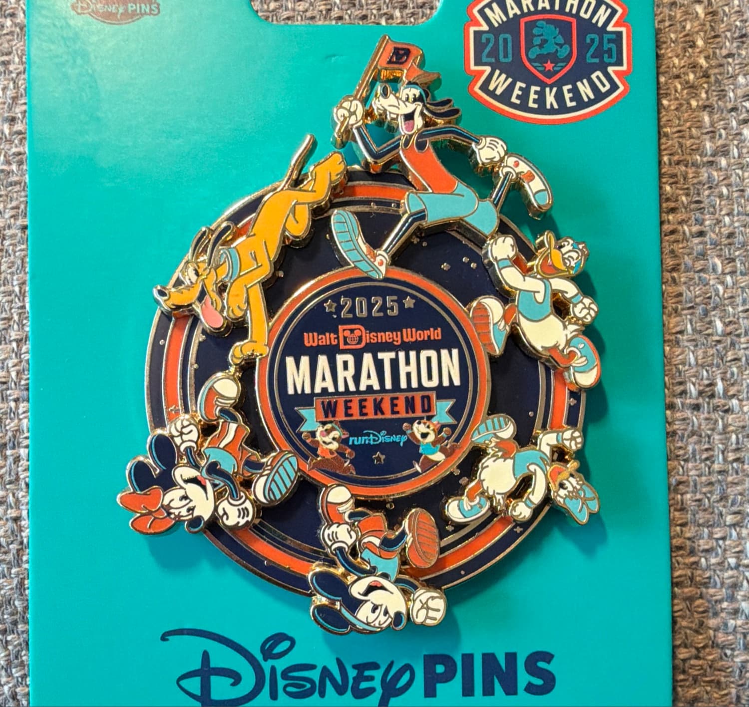 Walt Disney World Marathon Weekend 2025 Commemorative Pin front