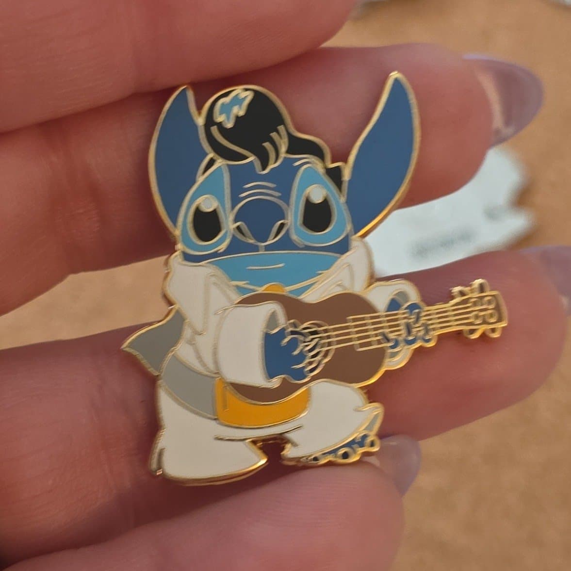 Stitch as Elvis Holding his Ukulele front