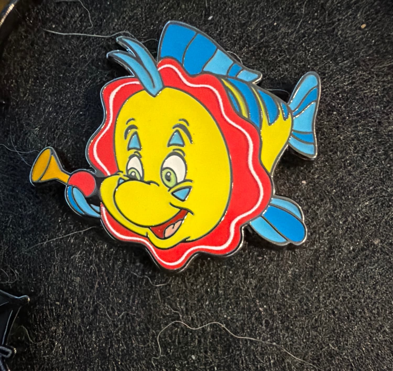 Flounder Sidekick Halloween Loungefly Pin front