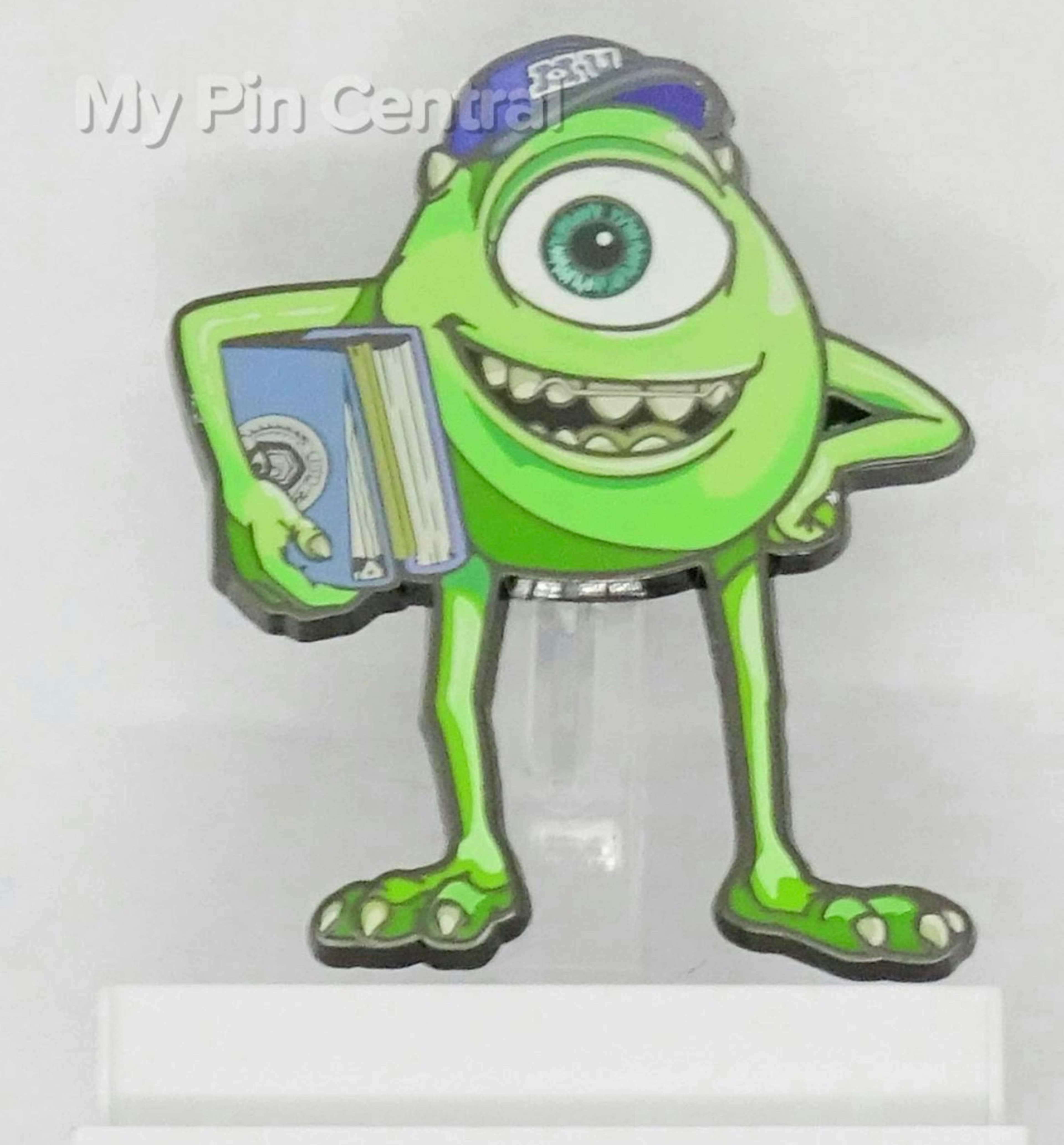 Mike Wazowski with Books and Hat - Monsters University front