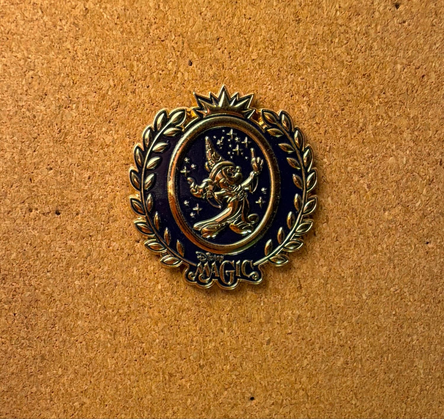 Sorcerer Mickey Mouse Wreath Disney Pin front
