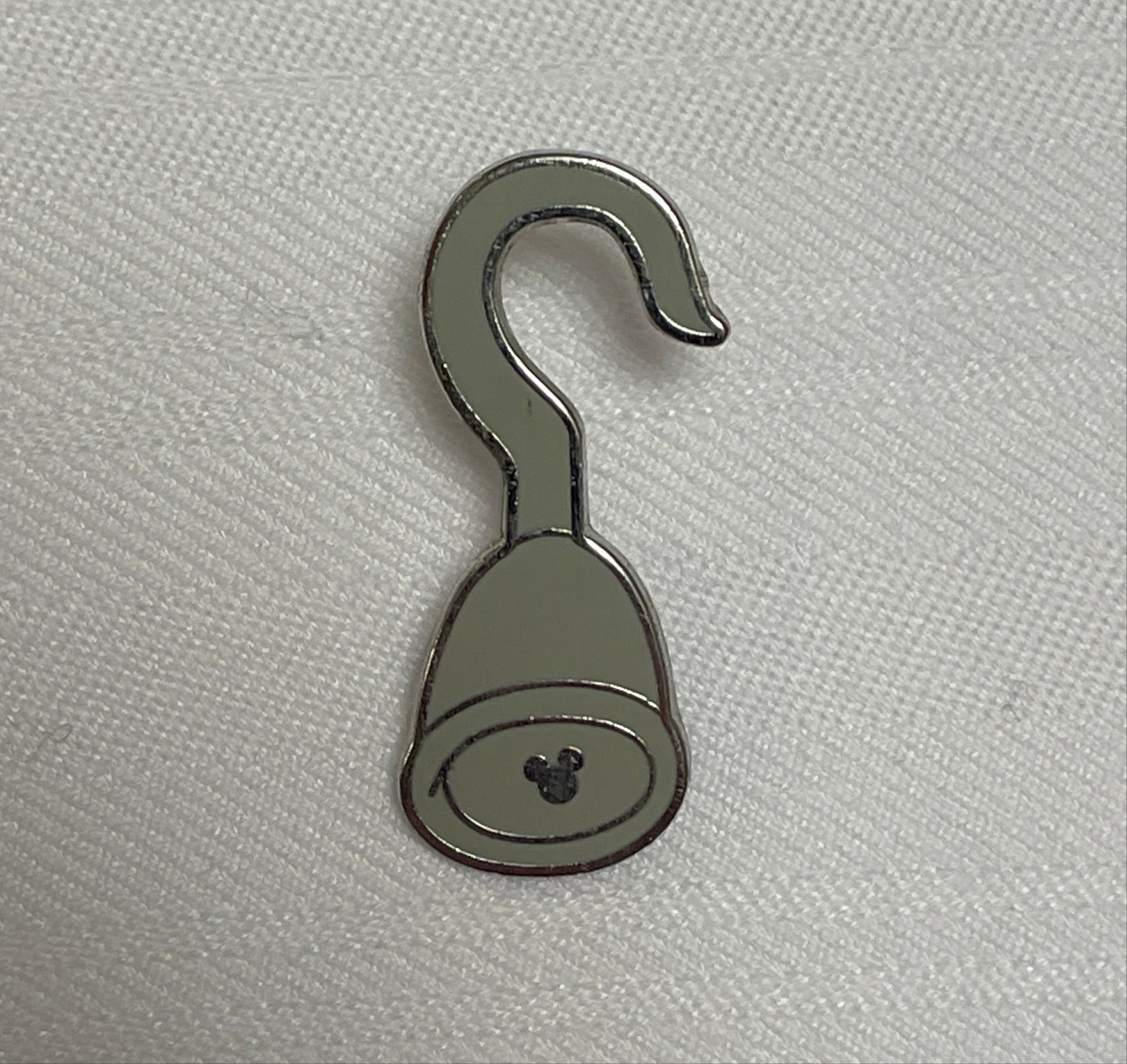 Captain Hook's Hook Hidden Mickey Pin front