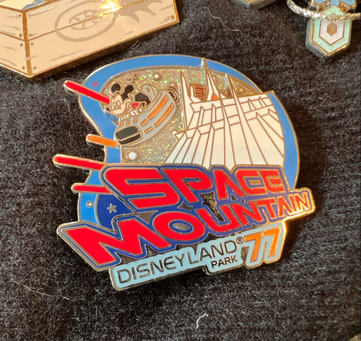 Space Mountain Rocket Spinner front