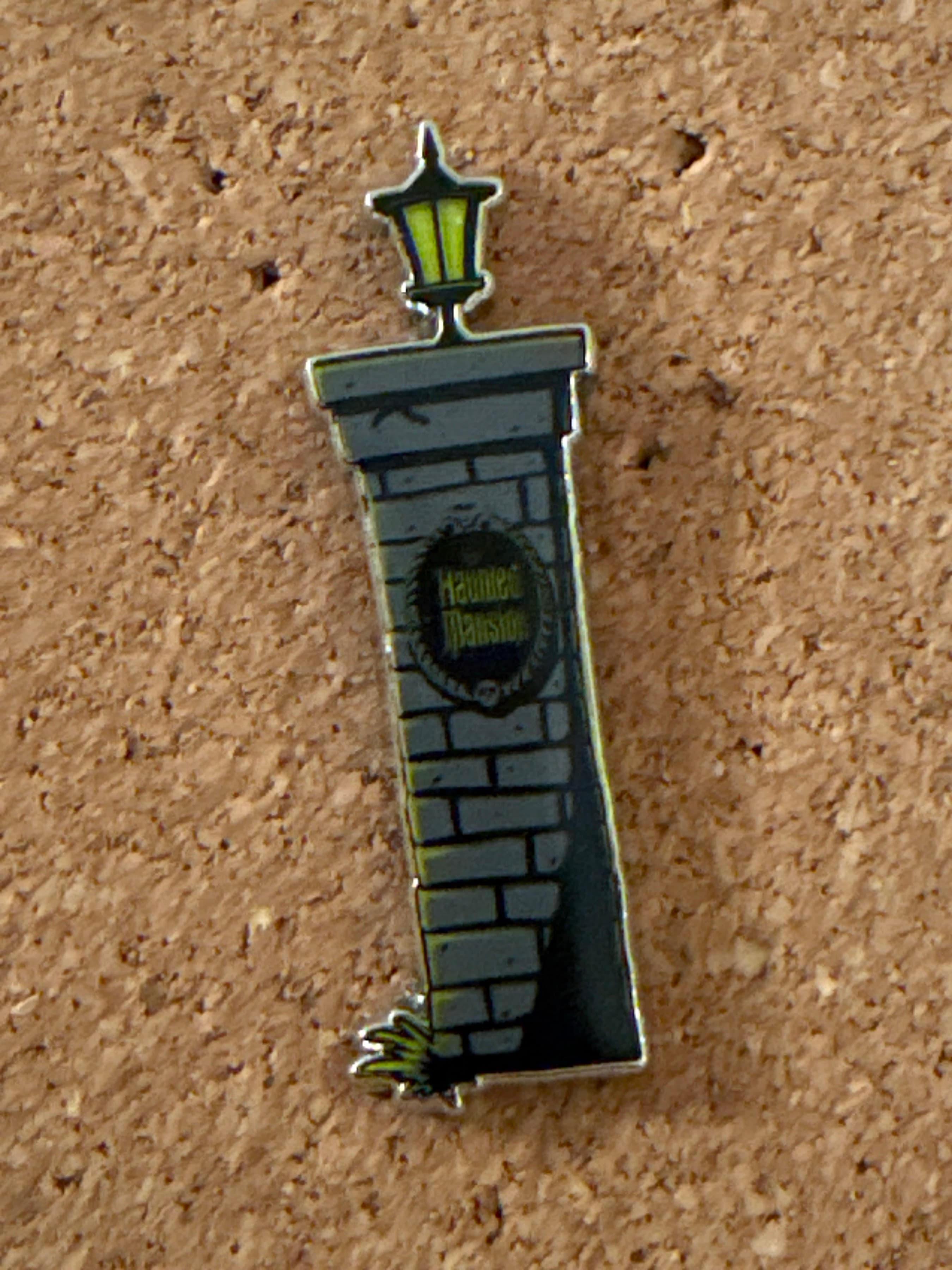 Entrance Plaque on Brick Gate Post - The Haunted Mansion Mystery Collection 2020 front