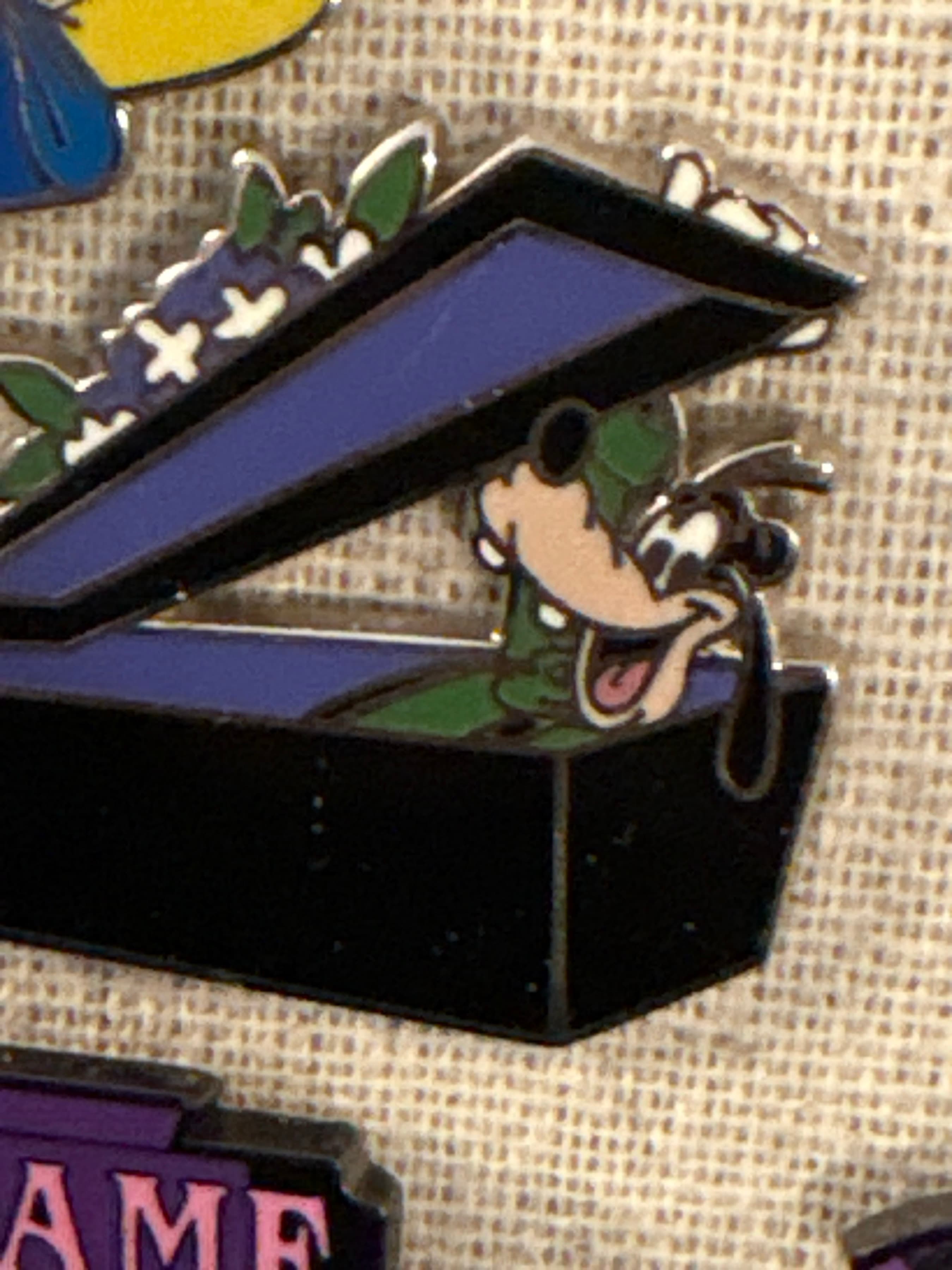 Goofy in Coffin - Haunted Mansion GWP Map front