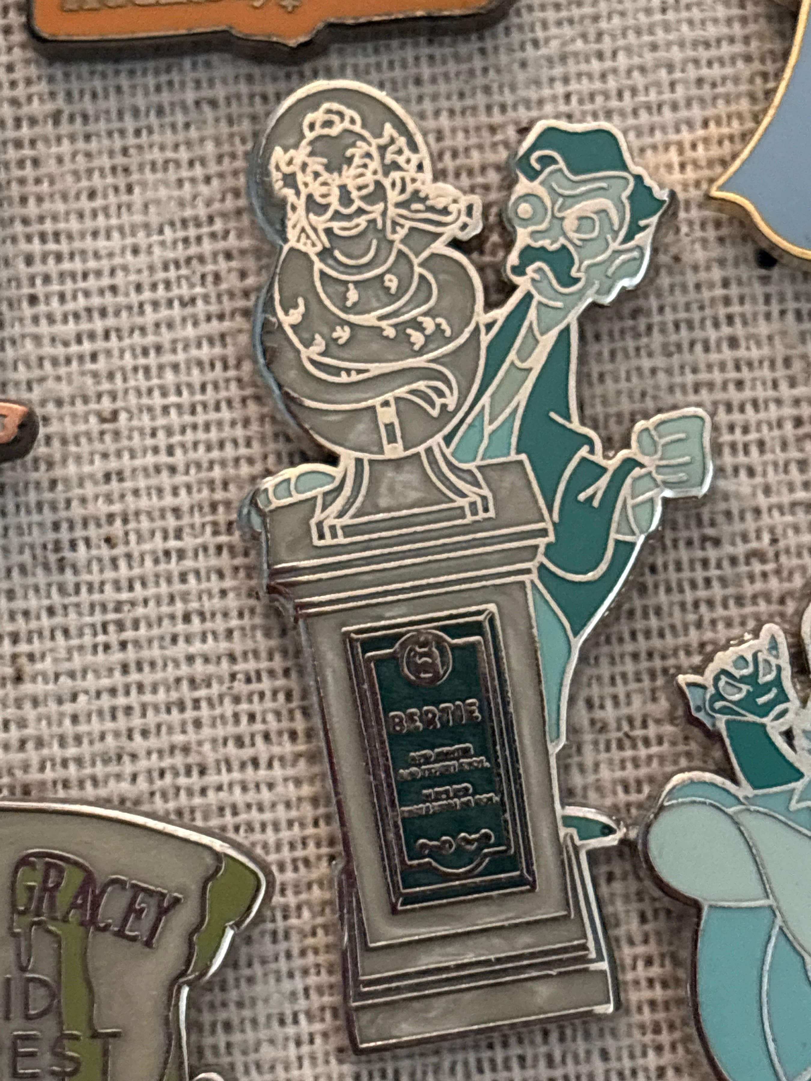 Bertie and Aunt Florence's Statue - Magic Kingdom's Haunted Mansion Interactive Graveyard Queue Mystery Collection front