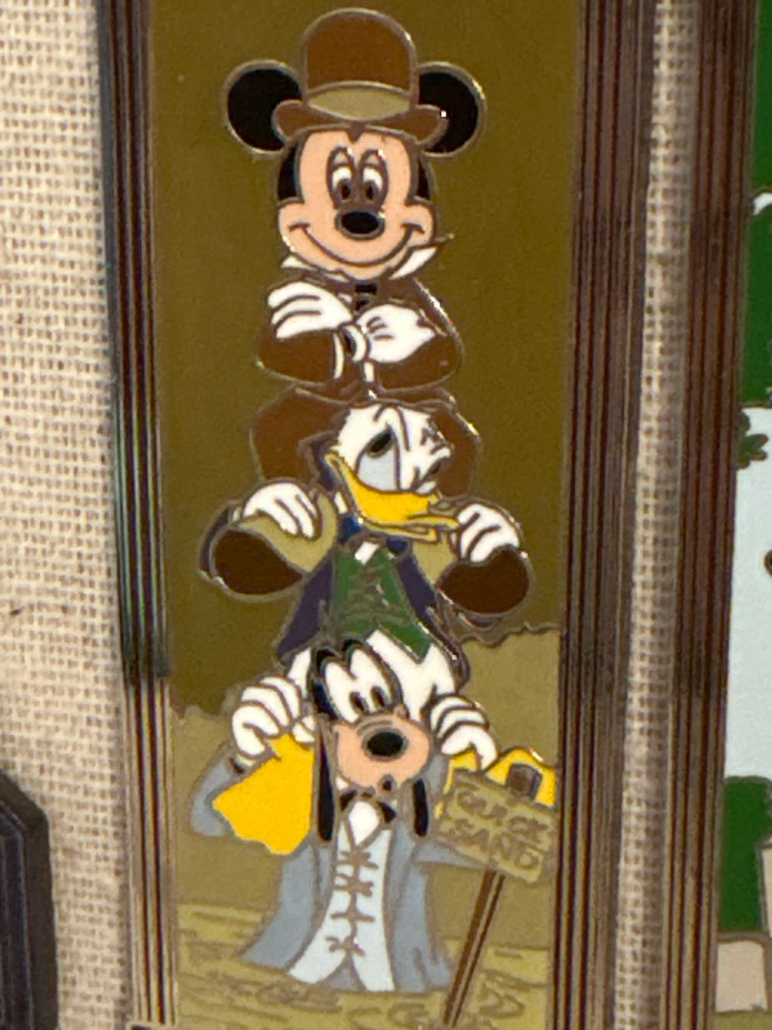 Characters in Stretching Portraits - Mickey, Donald, and Goofy in Quicksand - Haunted Mansion front