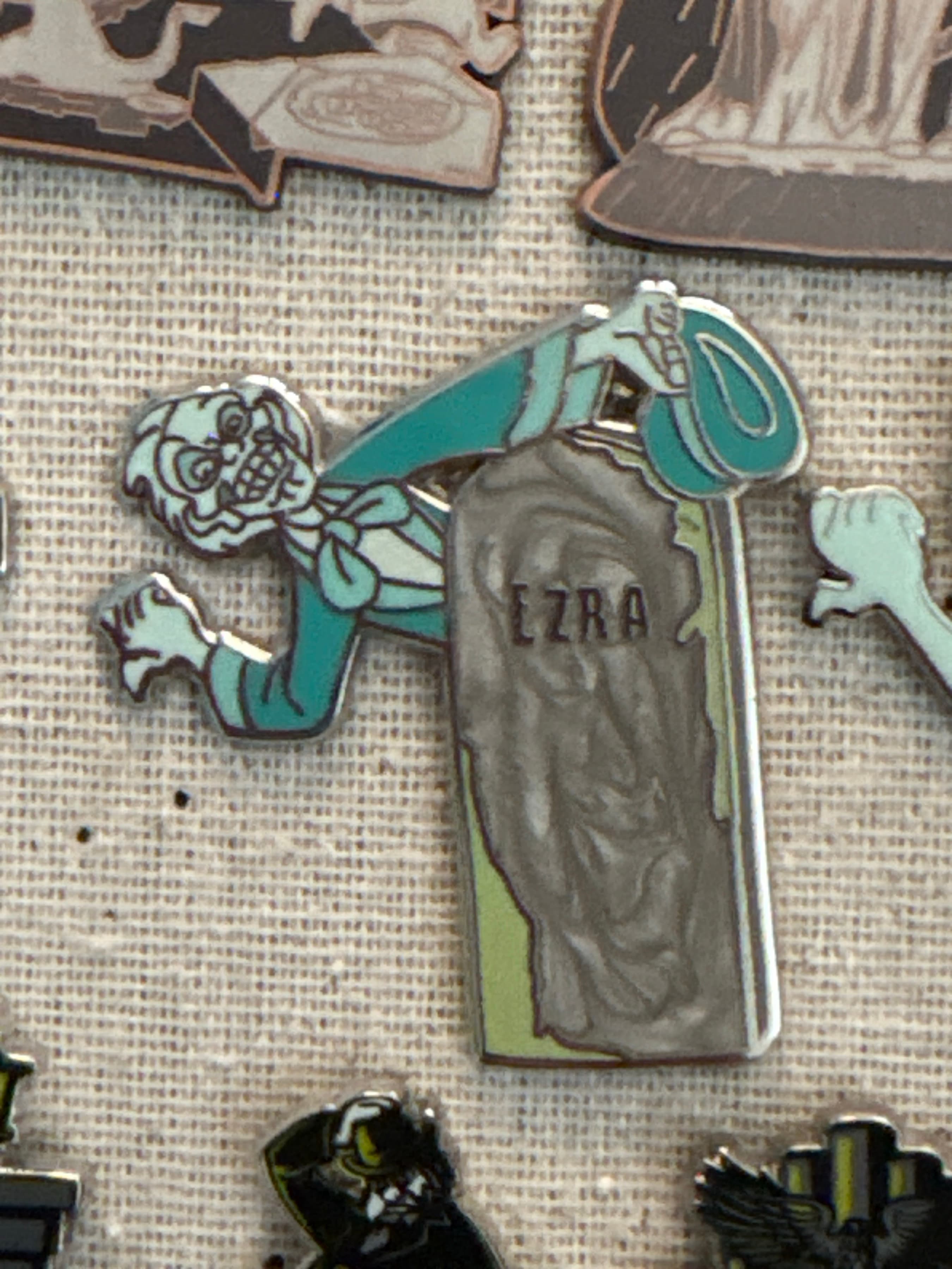 Ezra's Tombstone - Magic Kingdom's Haunted Mansion Interactive Graveyard Queue Mystery Collection front