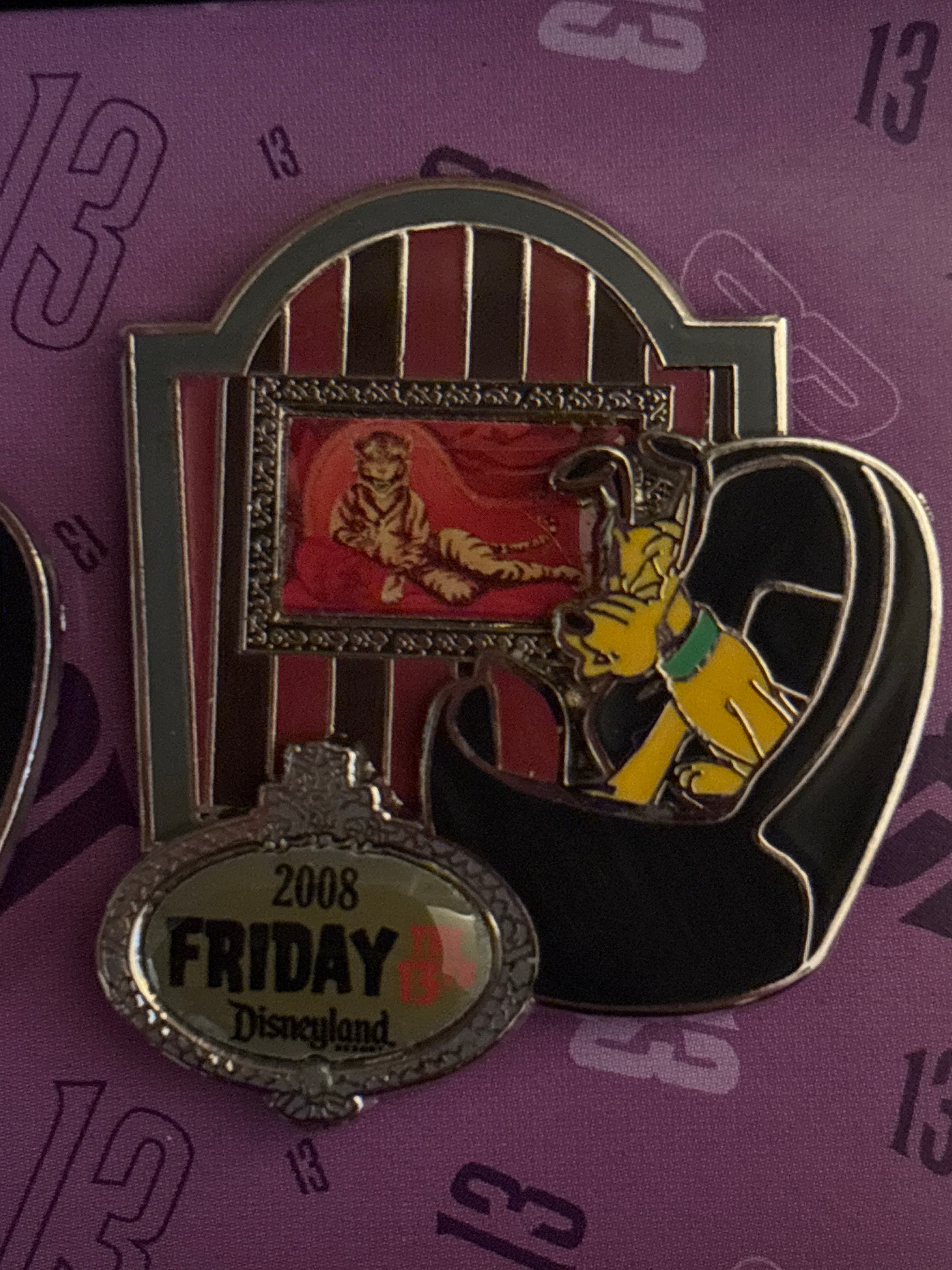 Pluto - Haunted Mansion Friday the 13th Doom Buggy Pin Set front