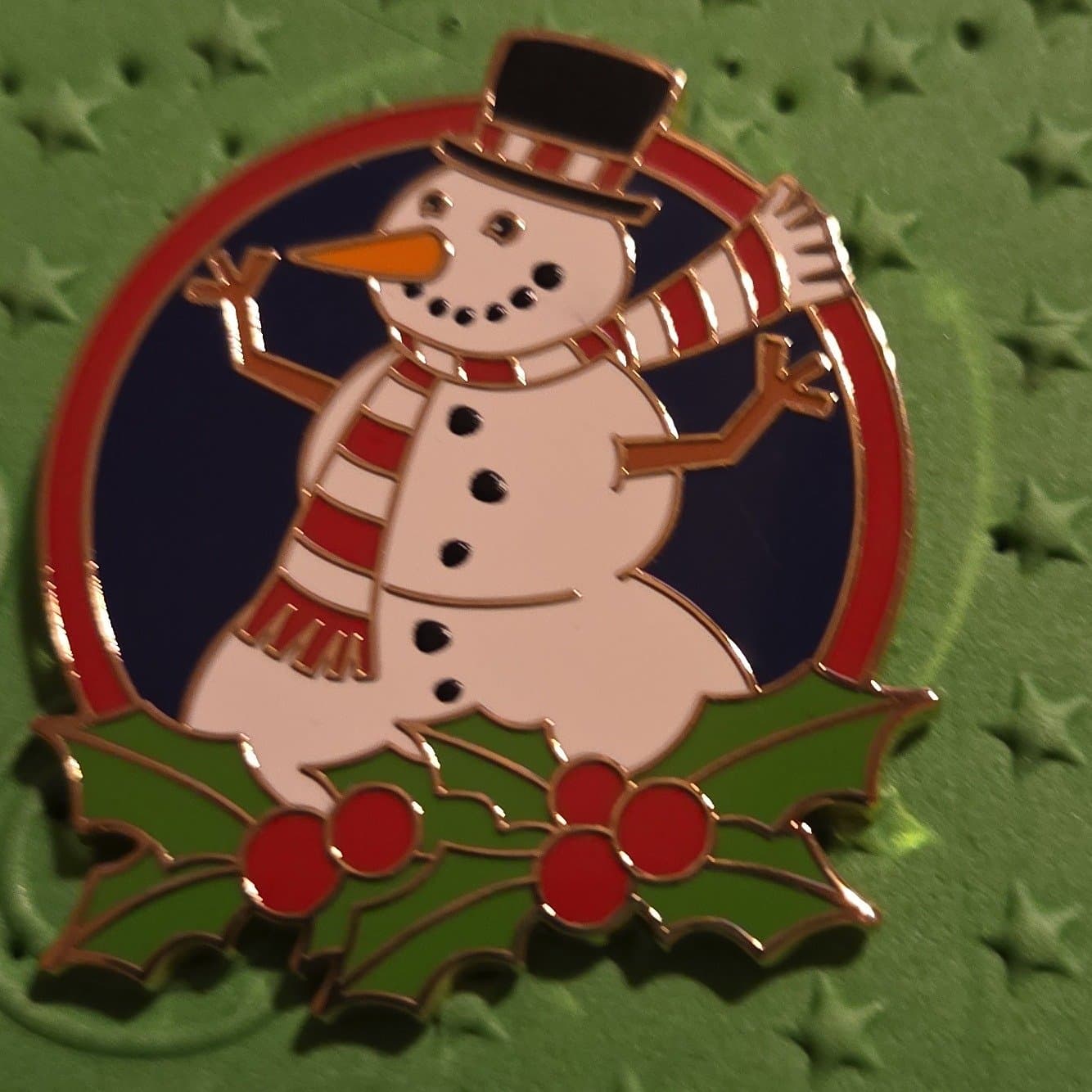 ''it's a small world'' Holiday Mystery Pin Set - Snowman front