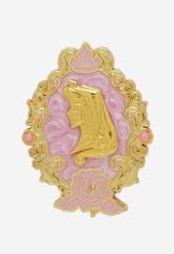 Aurora Gold Frame Brooch front