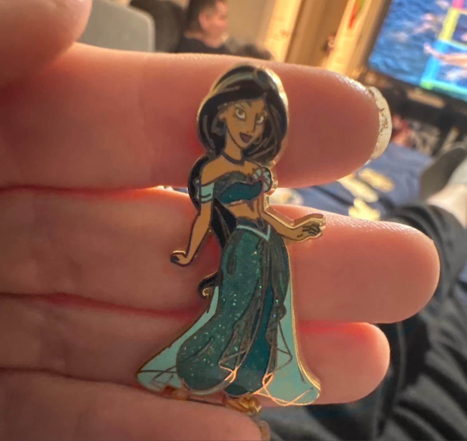 Jasmine Full Body Glitter Outfit Pin front