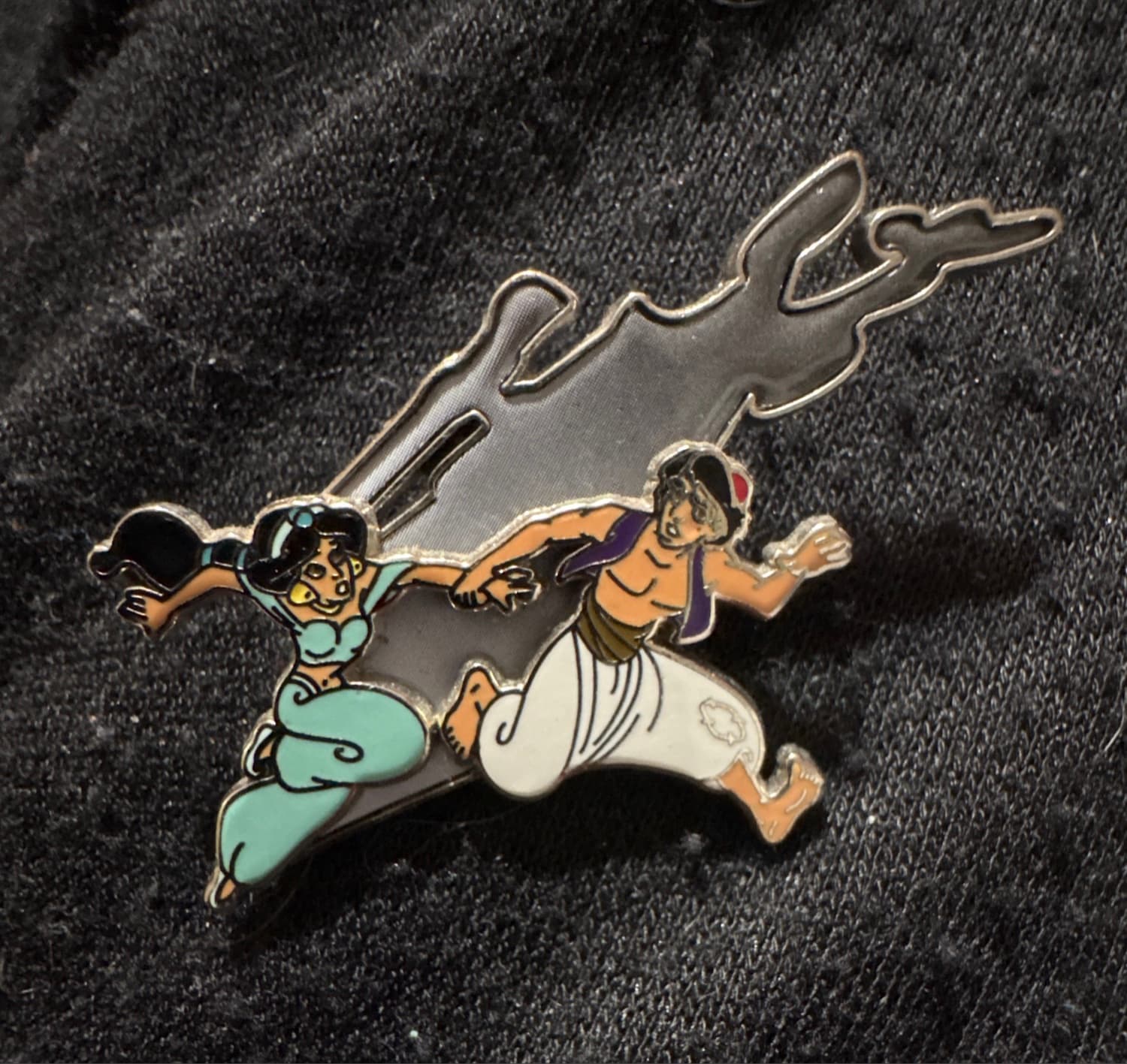 Aladdin and Jasmine Running front