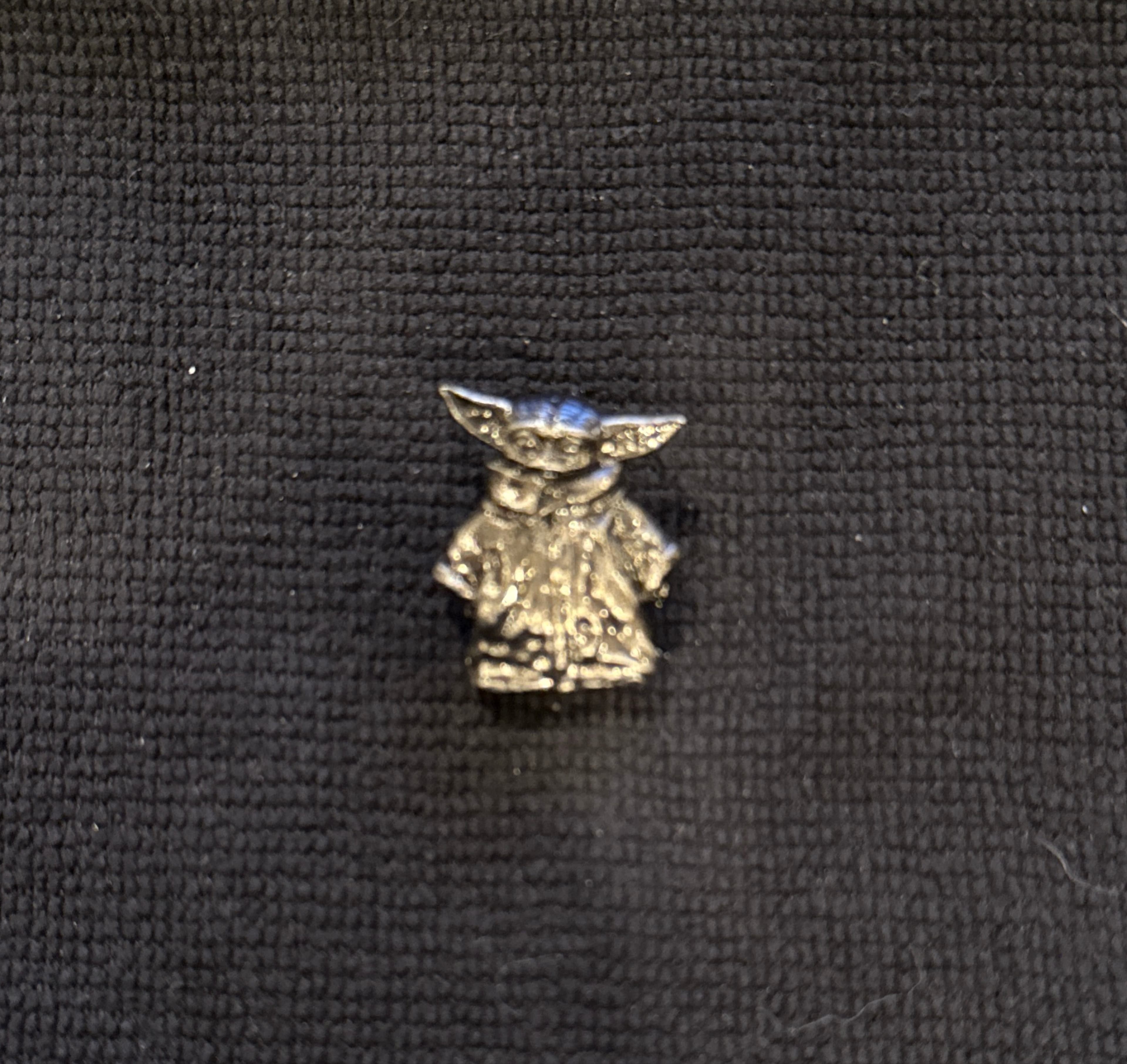 Grogu Standing Silver Pewter Pin - Star Wars: The Mandalorian front