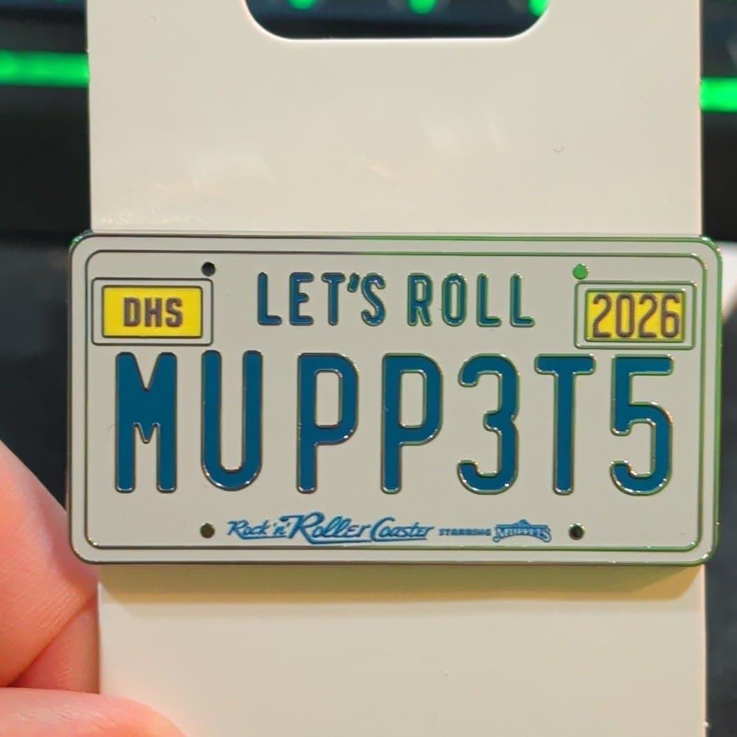 Rock 'n' Roller Coaster Starring The Muppets - Let's Roll — MUPP3T5 License Plate front