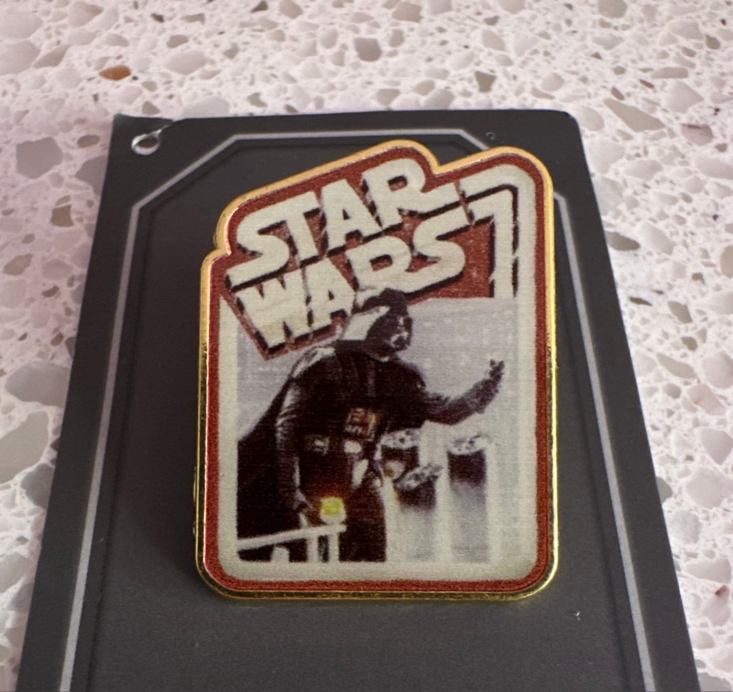 Star Wars Retro Action Figure Darth Vader Pin front