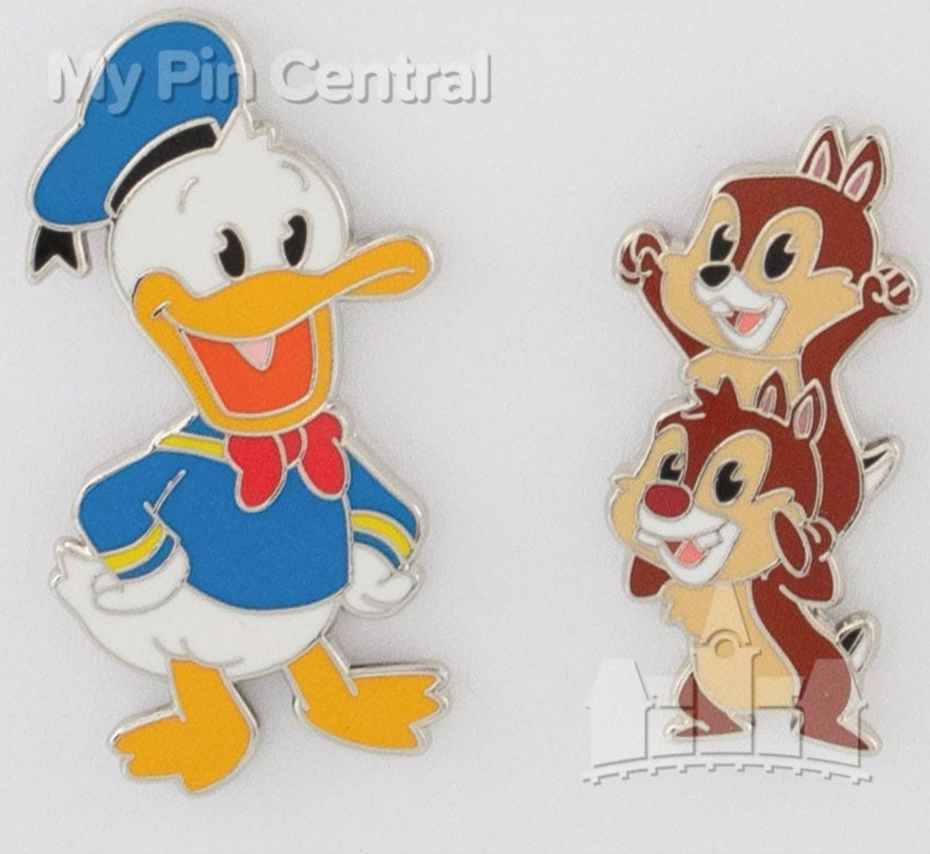 Donald Duck and Chip 'n Dale Build-a-Pin Set front