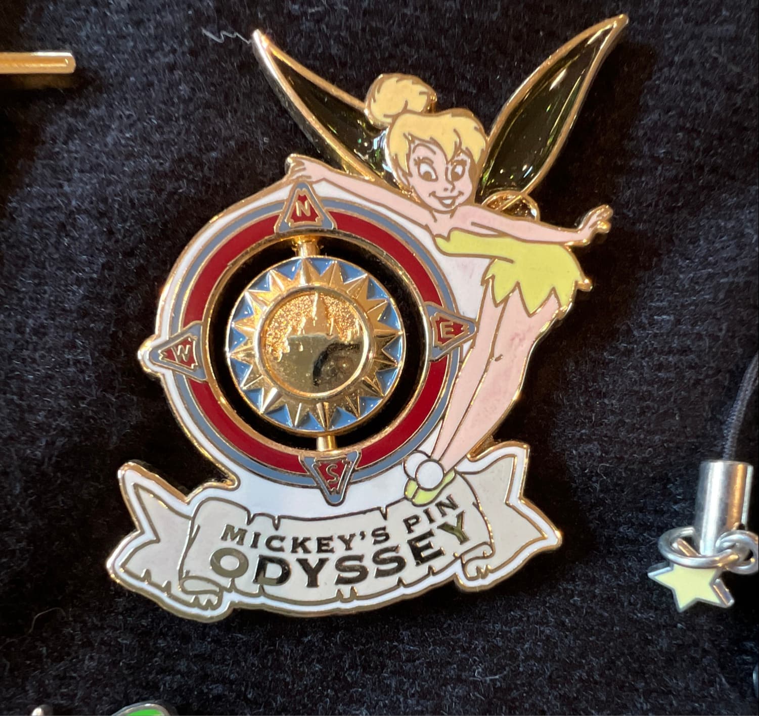 Tinker Bell with Compass - Mickey's Pin Odyssey 2008 front