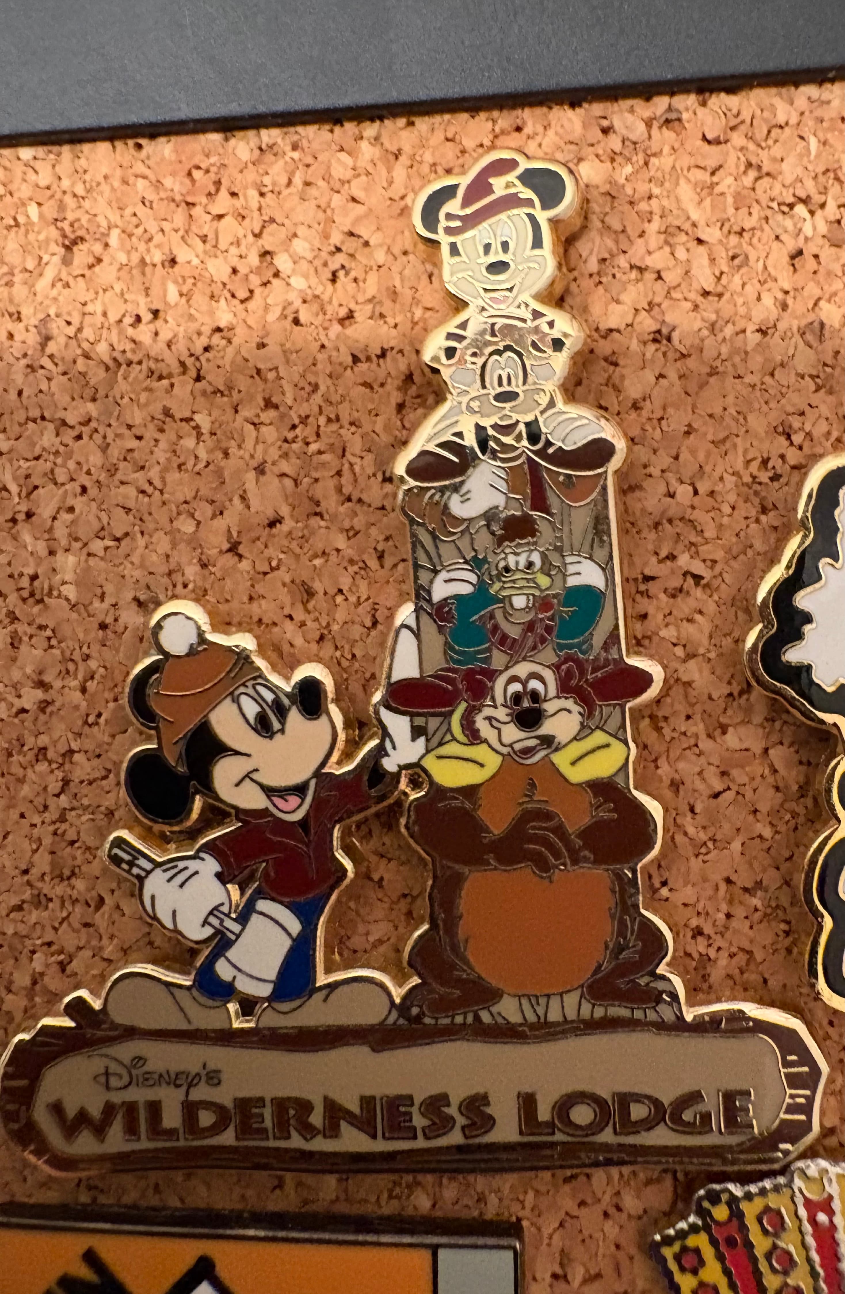 Mickey, Donald, Goofy and Humphrey Totem Pole front