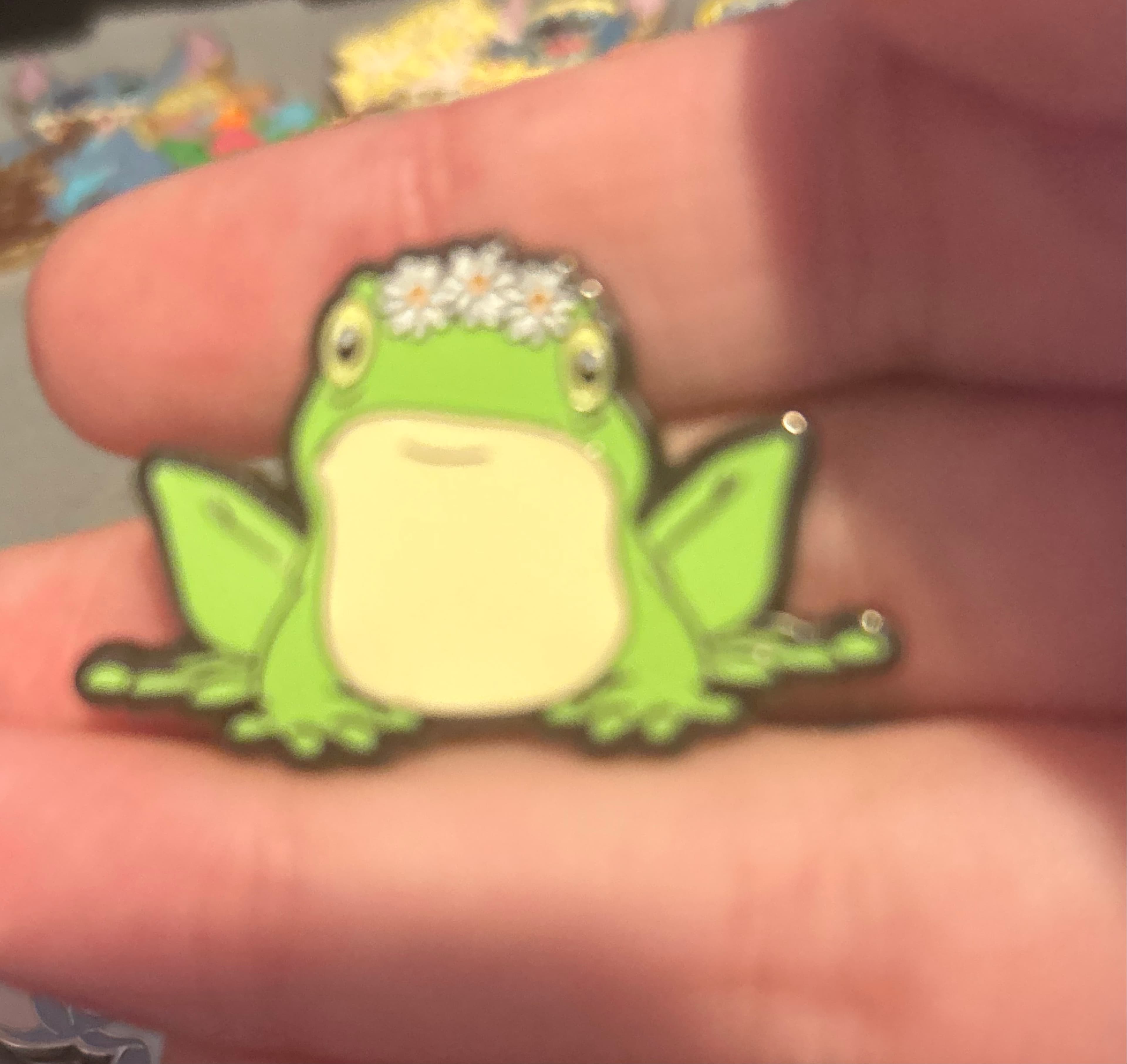 Frog with Flower Crown - Stitch Springtime Daisy Mystery Collection front