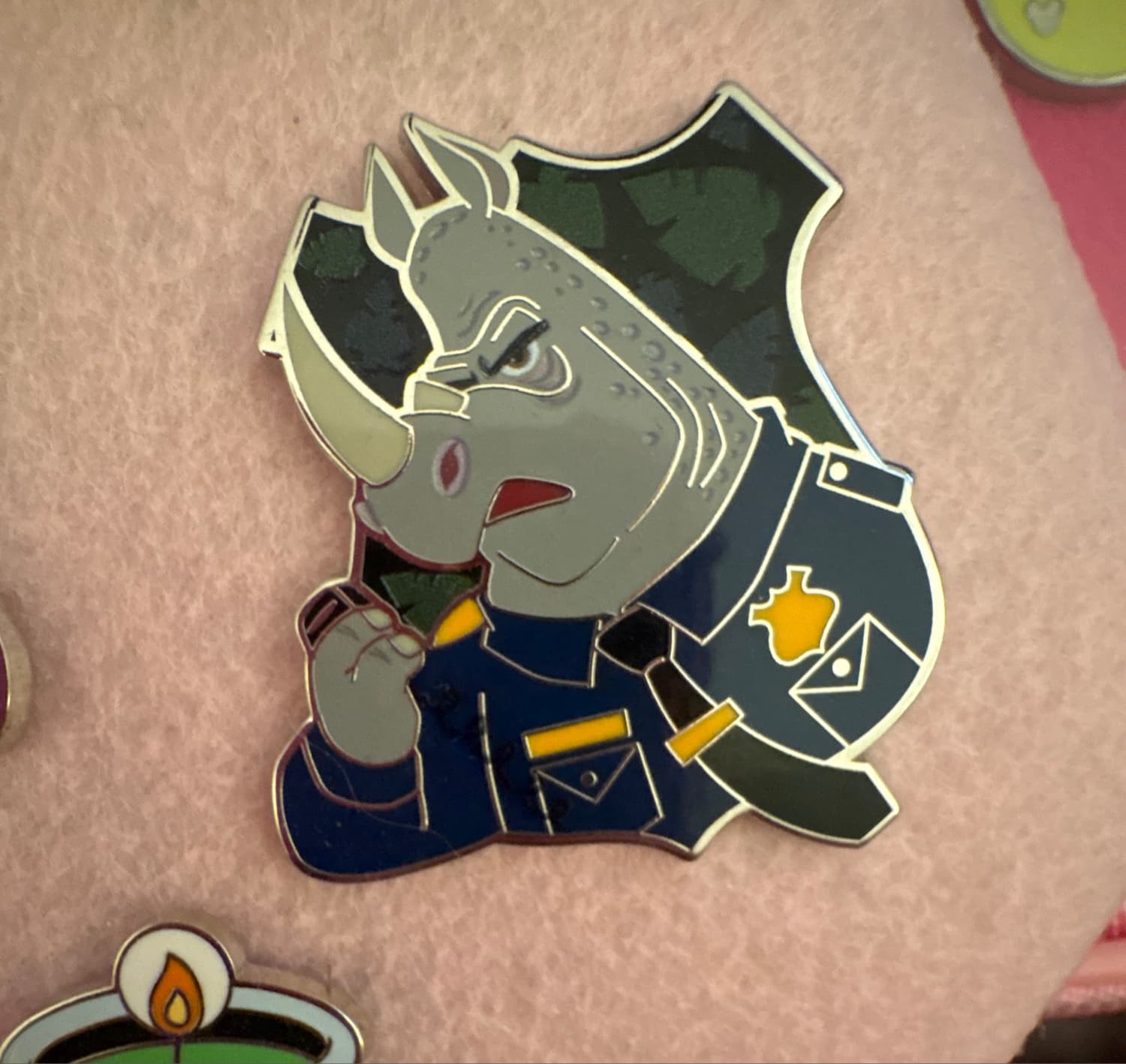 Officer McHorn - Zootopia ZPD - Mystery Pin front