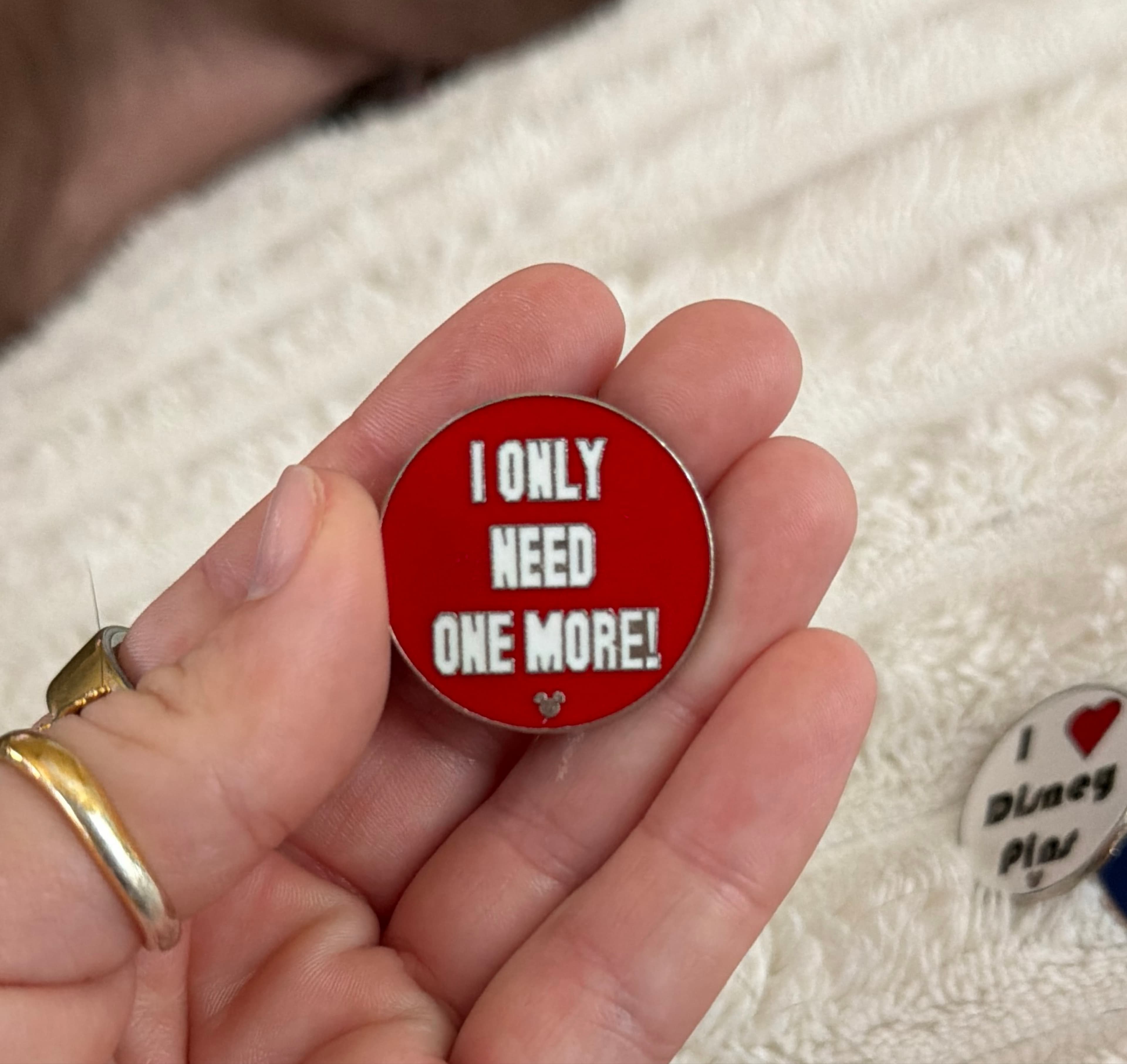 I Only Need One More! - Pin Trading Phrases - WDW Hidden Mickey 2010: Wave A front