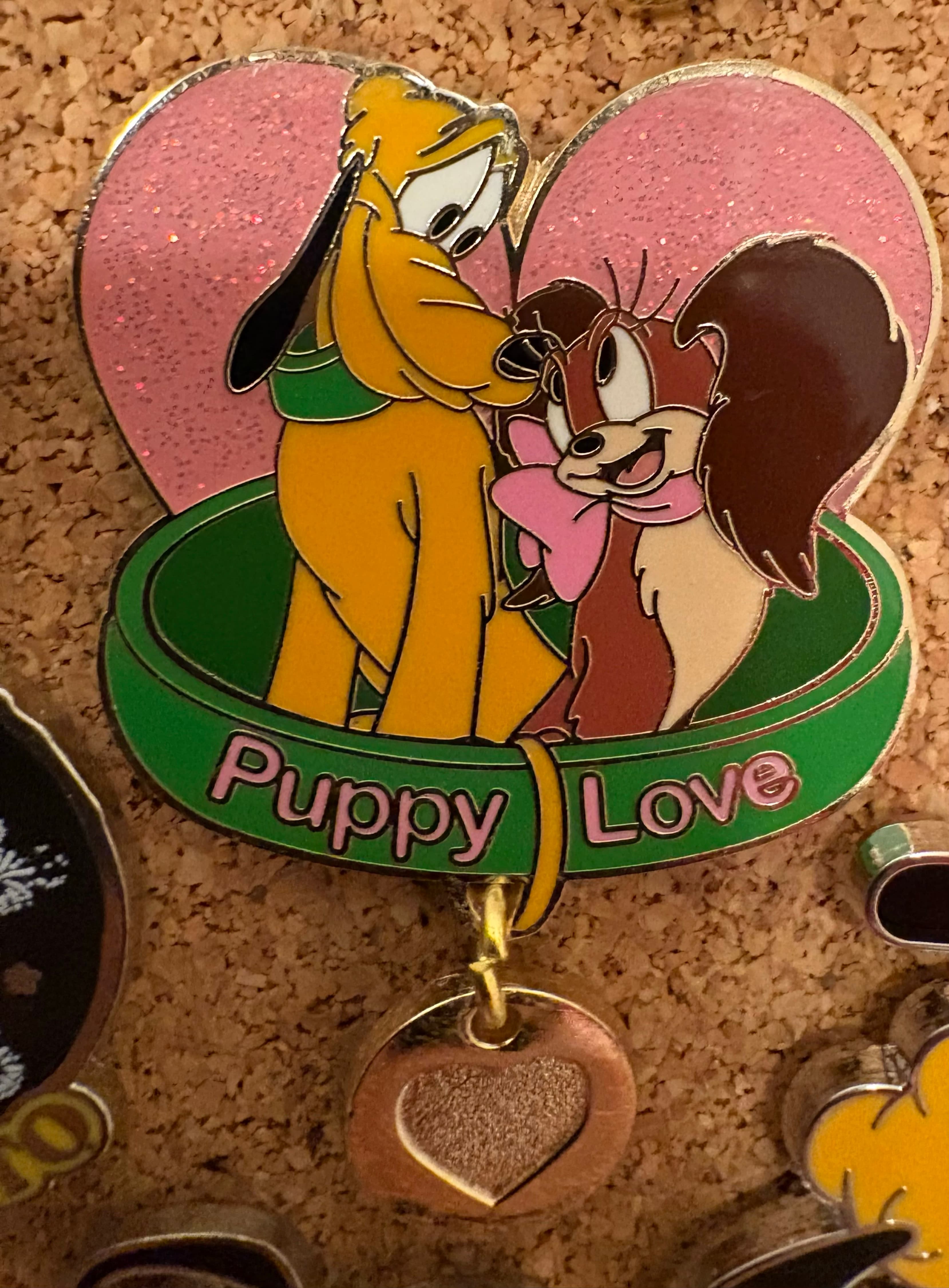 Pluto and Fifi - Puppy Love Dangle front