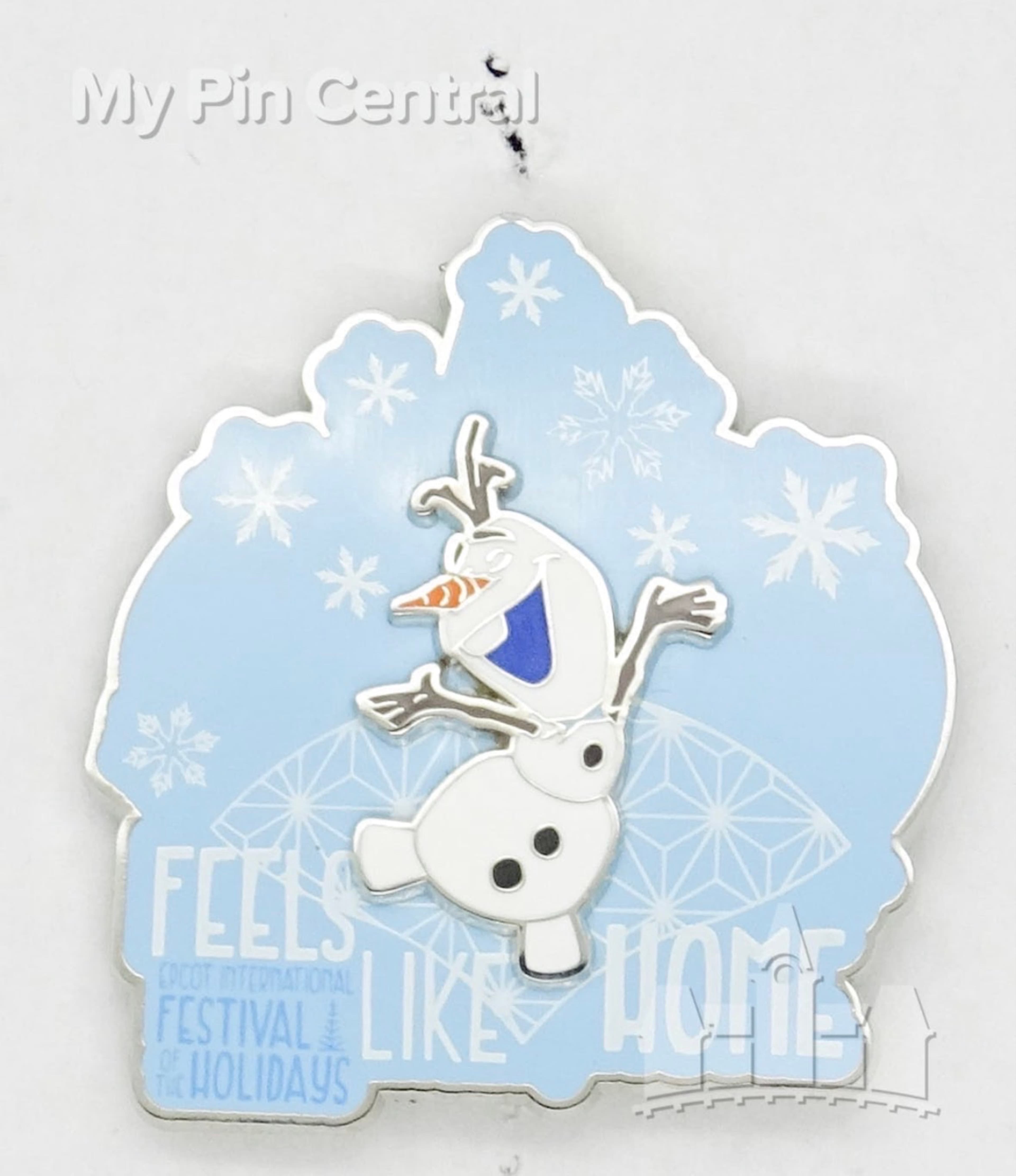Olaf 'Feels Like Home' - EPCOT International Festival of the Holidays 2021 Pin front