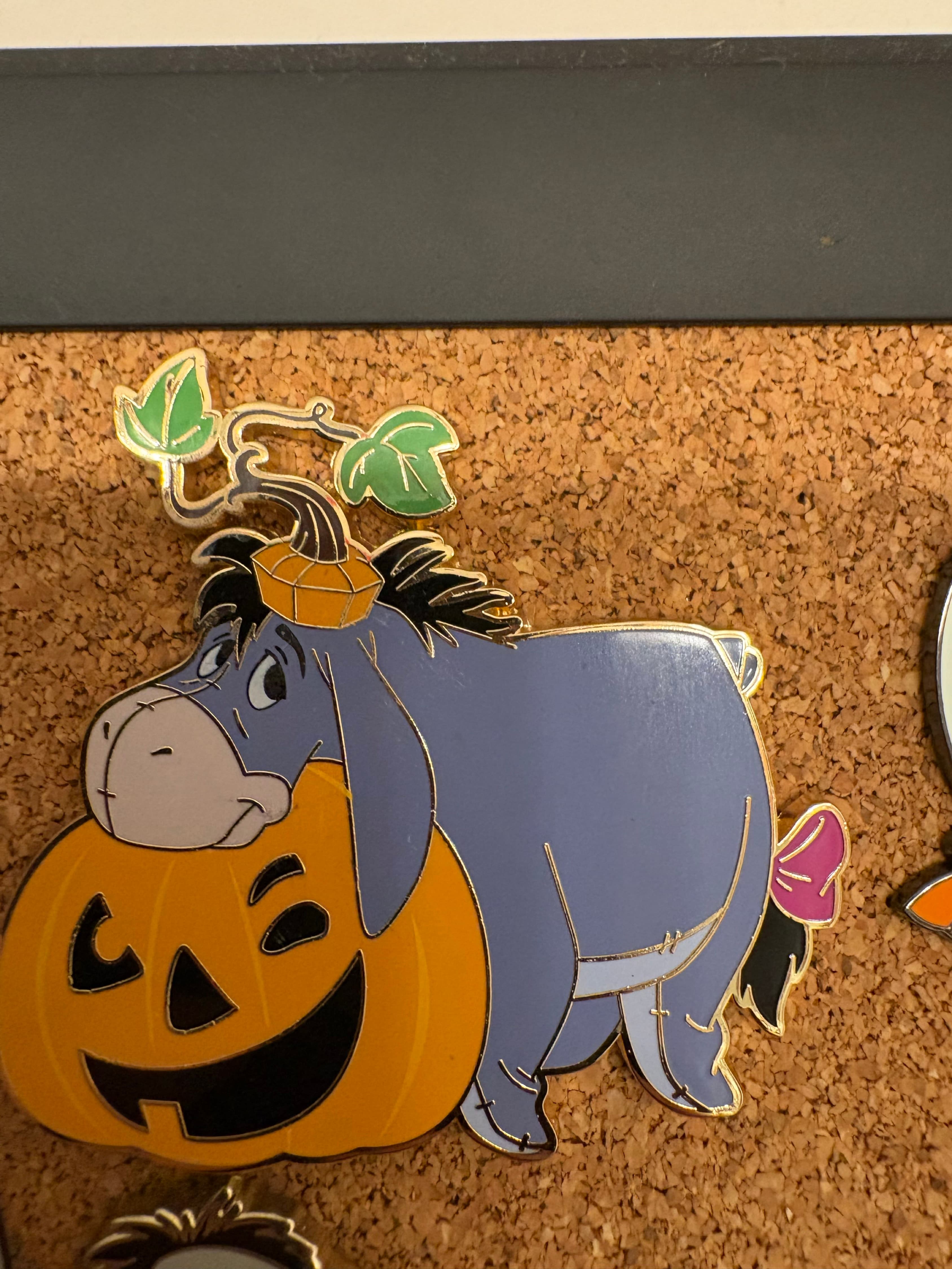 Disney PALM Winnie The Pooh Pumpkin Pals Eeyore Pin front