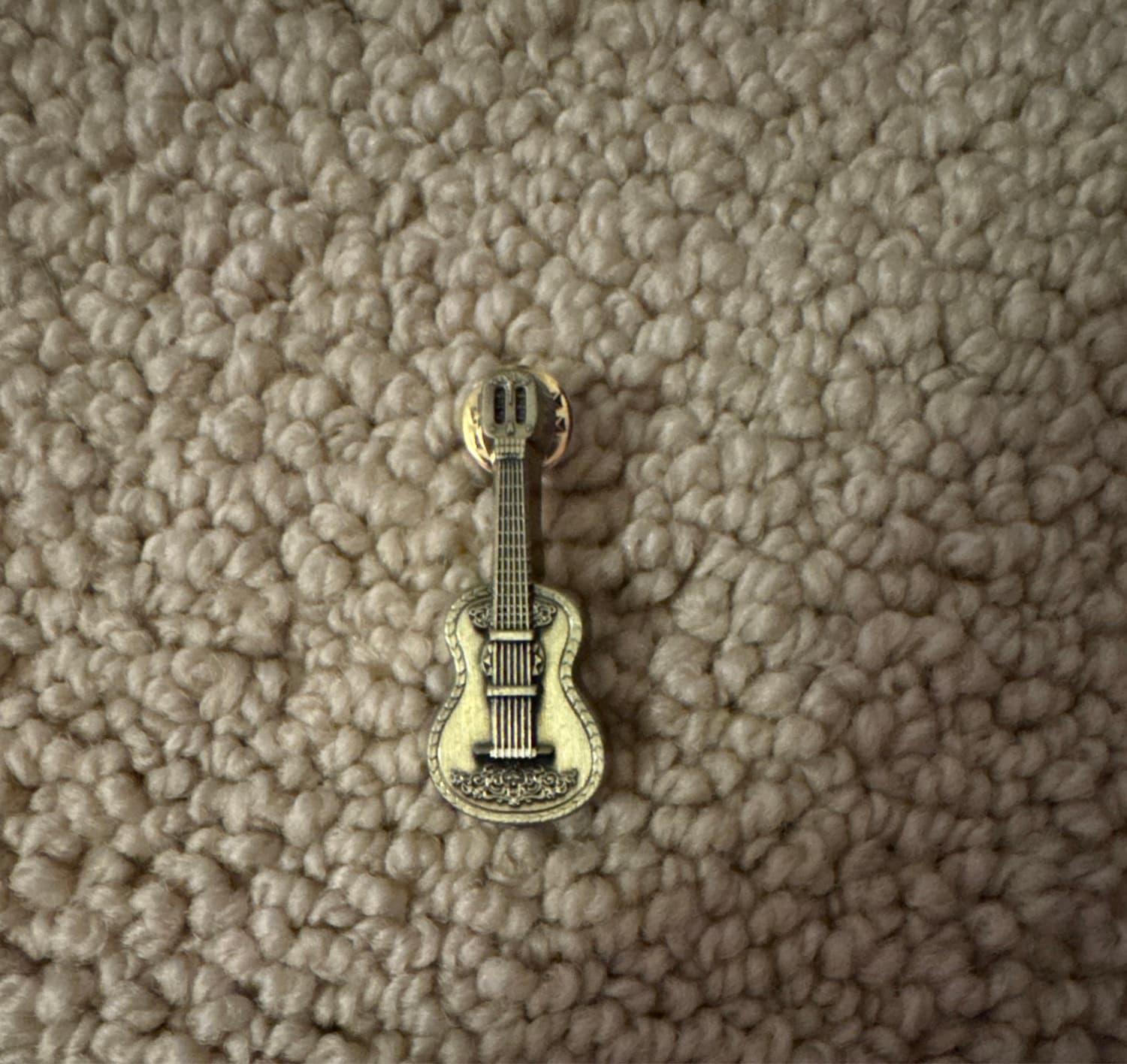 Miguel's Guitar Pin front