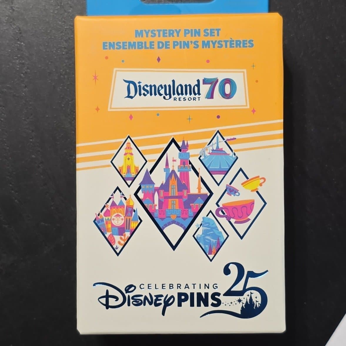 Disneyland 70th Anniversary Mystery Pin Blind Pack front
