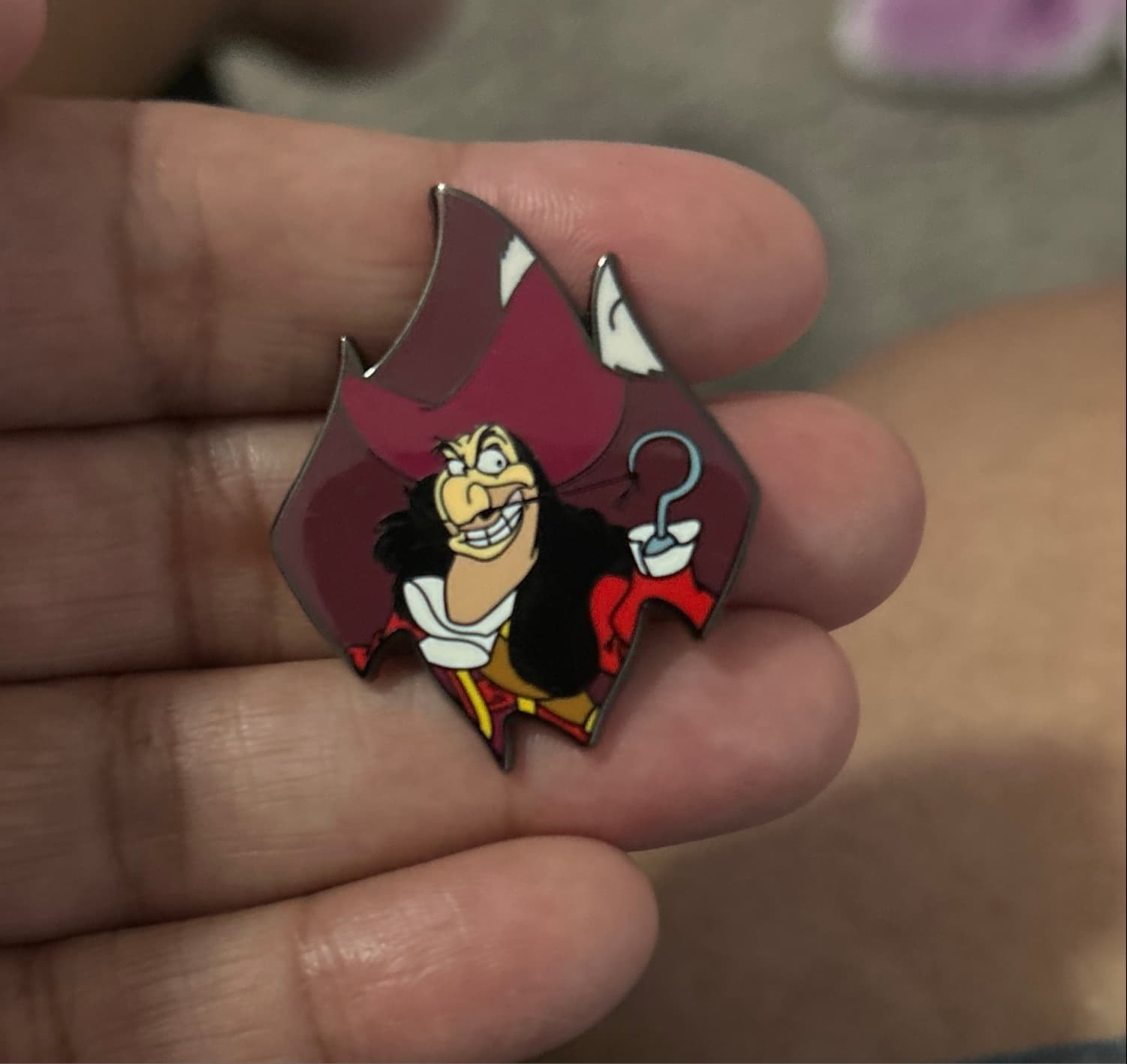 Captain Hook - Disney Villains Flames Blind Box Pin front