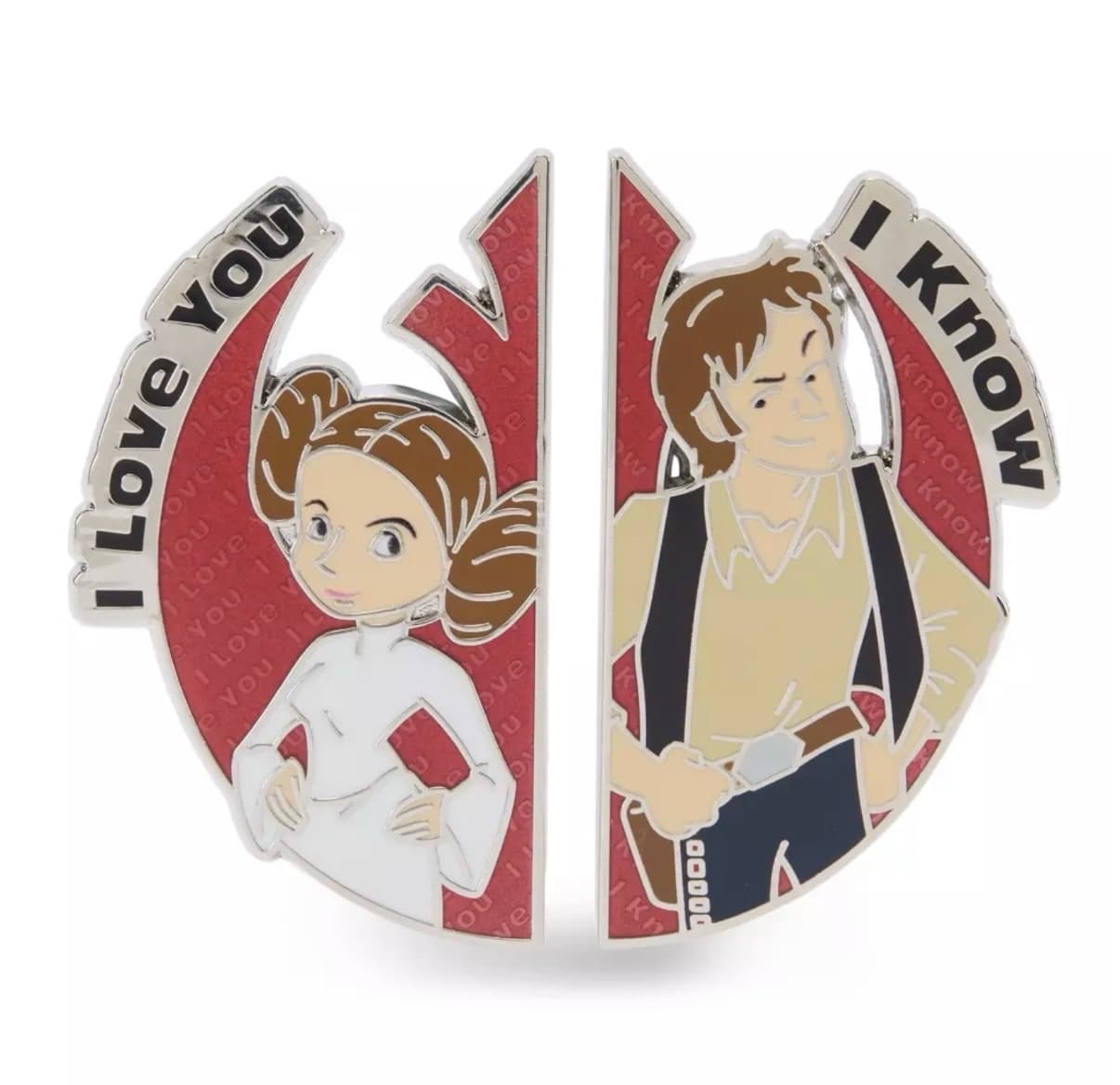 Star Wars Han Solo and Princess Leia Set - I Love You, I Know front